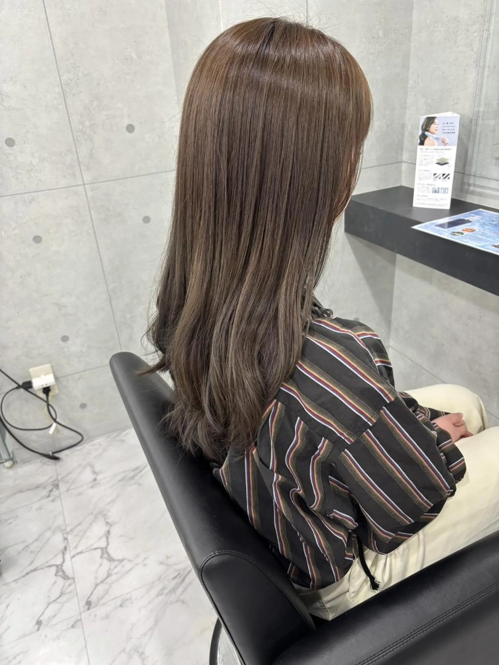 カラー ベージュカラー 透明感カラー オリーブベージュ カット ヘアカラー Endearing 銀座/YOKOのヘアスタイル