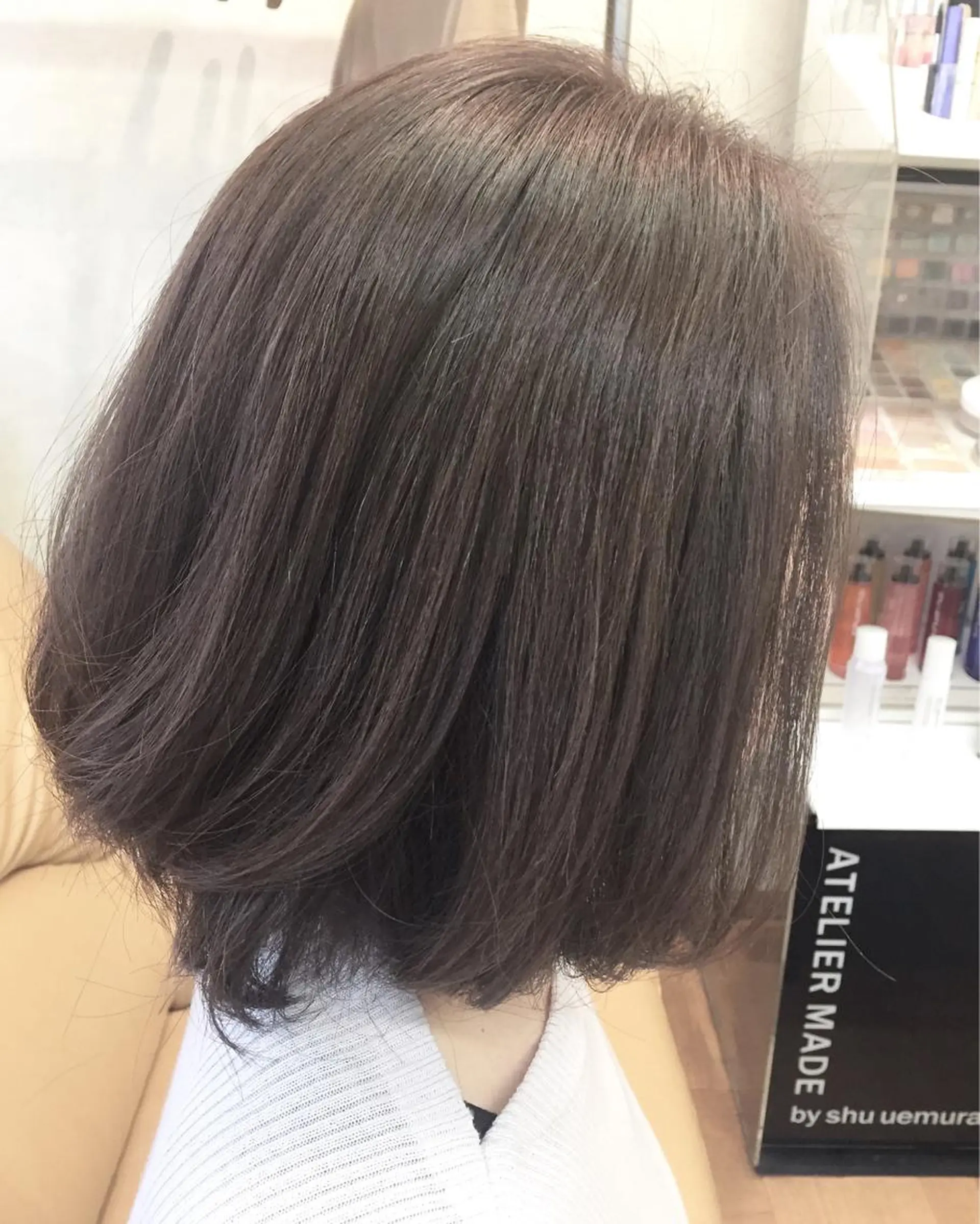 ミディアム カラー アッシュ ダークアッシュ YAP！HAIR トコツメアヤノのヘアスタイル