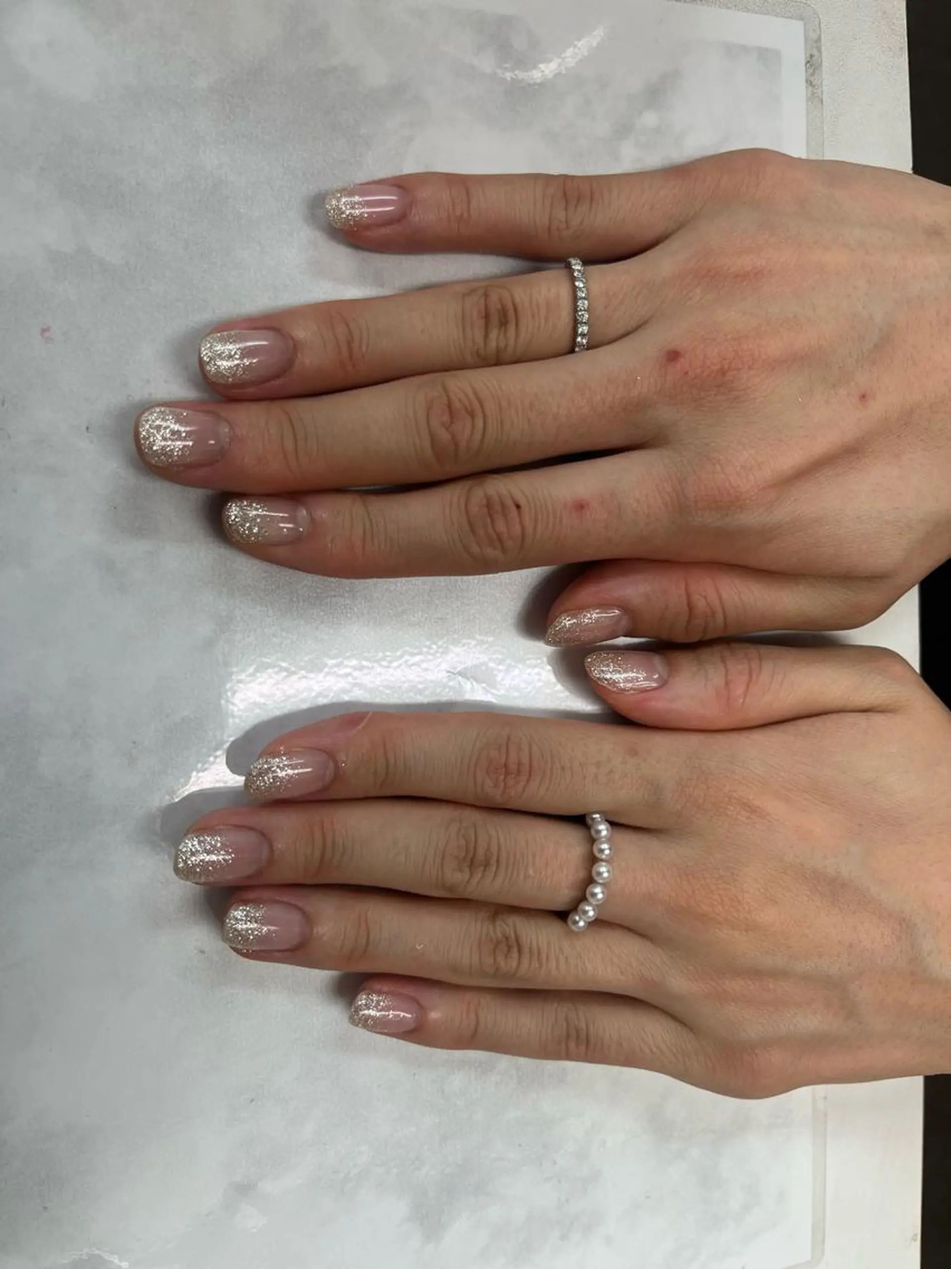 ネイル ラメ(グリッター) ラメグラデーション Anela nicoのネイルデザイン