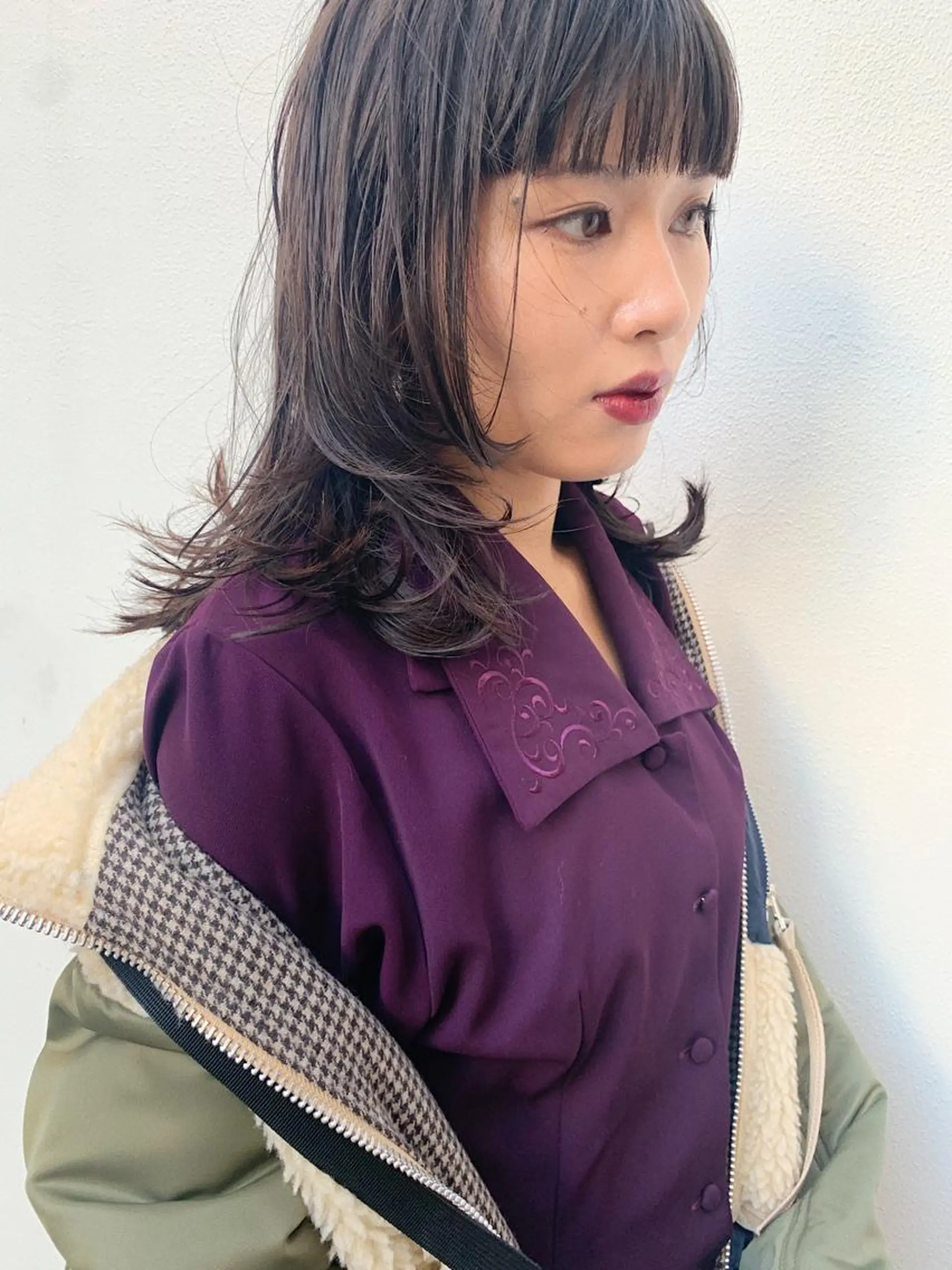 セミロング 丹羽大喜 縮毛矯正/美髪矯正のヘアスタイル