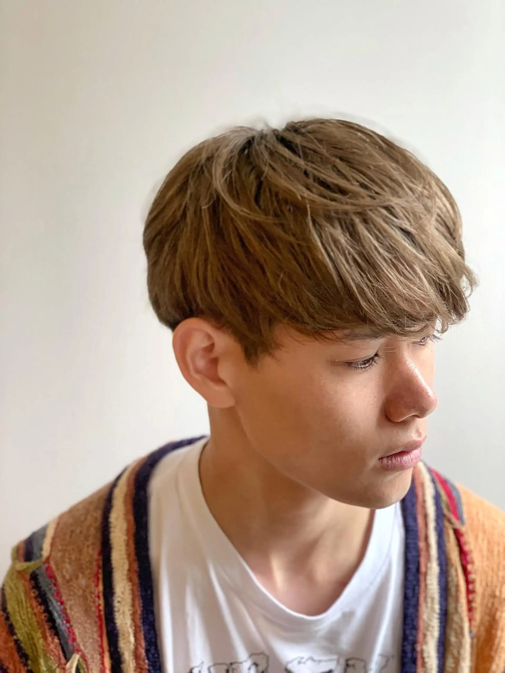 ショート カラー メンズ マッシュ ショートヘア メンズStylist 山根慧のヘアスタイル