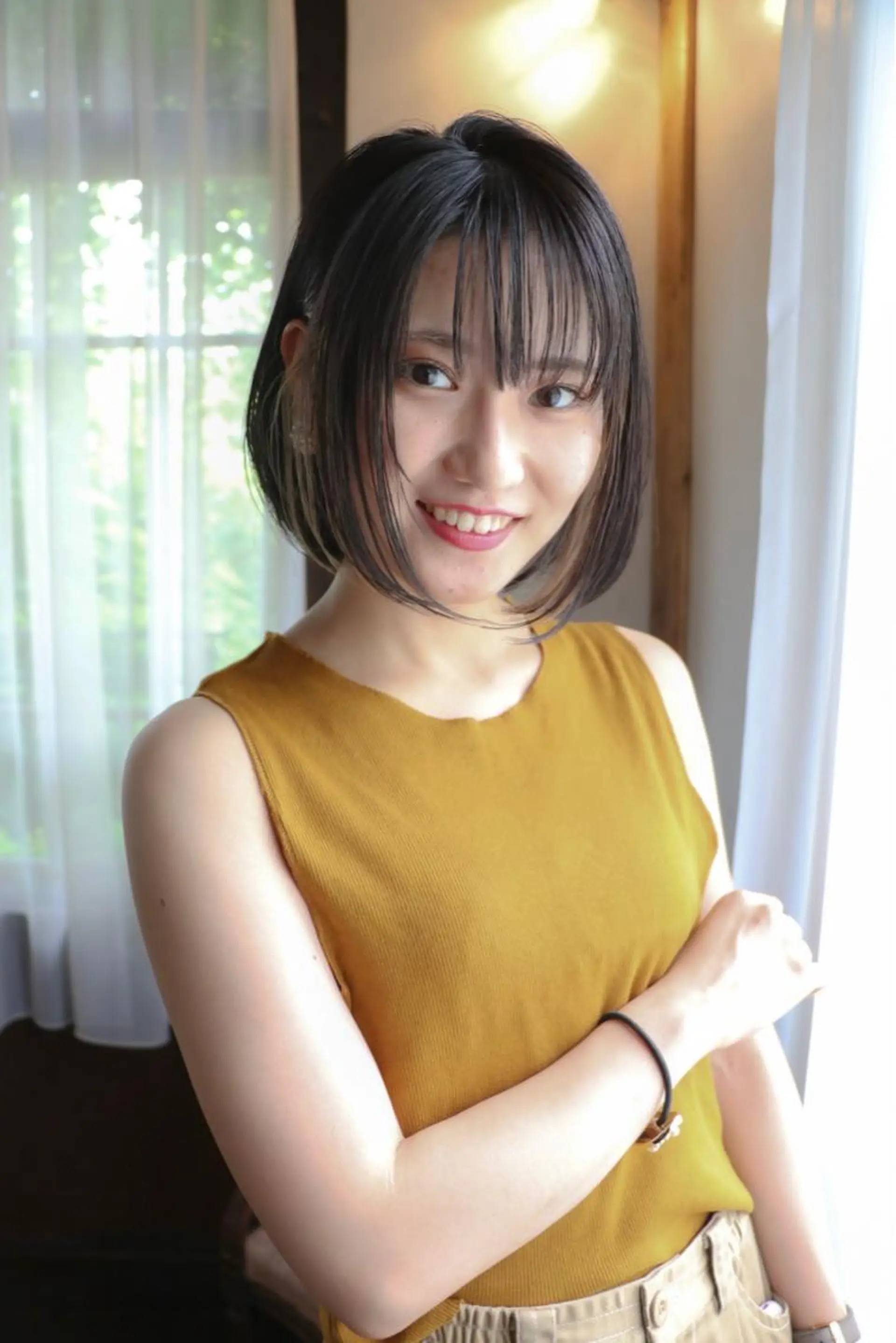 ショート カラー パーマ ヘアアレンジ レイヤー＆カラー 人気美容師倉崎涼のヘアスタイル