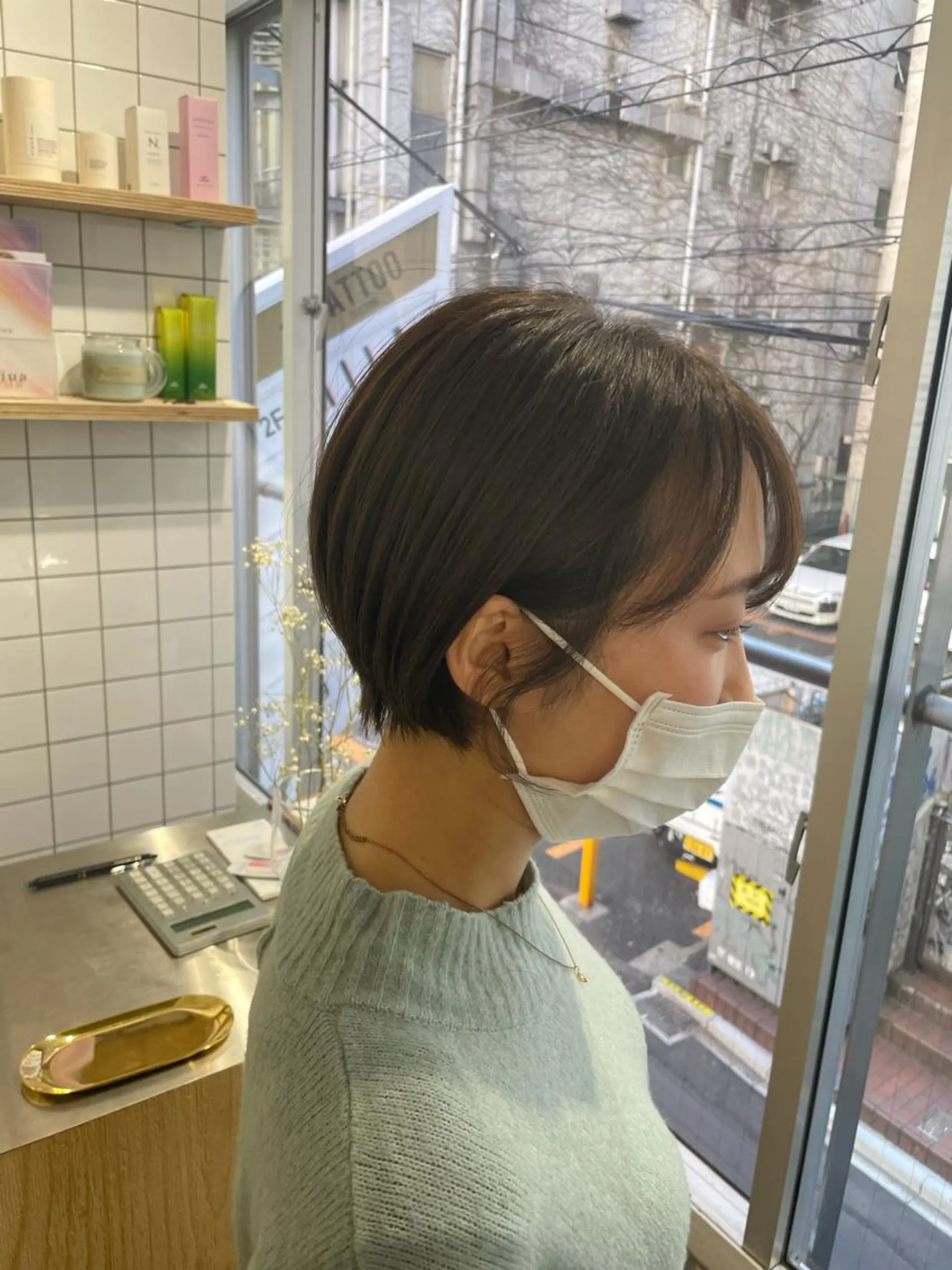 ショート カラー ショートヘア カット ヘアカラー トリートメント 湯田実津希🤎 ﾐﾙｸﾃｨ専門のヘアスタイル