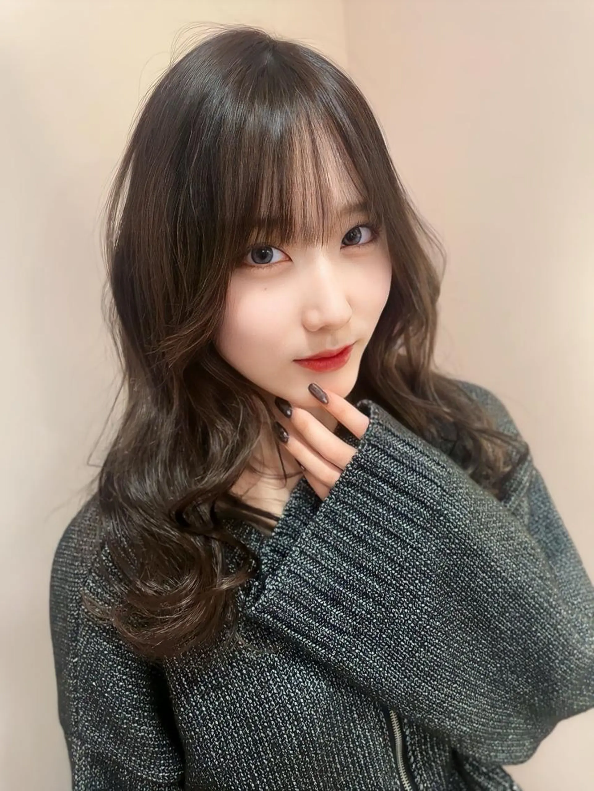 セミロング カラー ショートボブ イルミナカラー ボブ くびれヘア 顔まわりレイヤー カット ヘアカラー トリートメント newi saLyu ネウィ　サリューのヘアスタイル