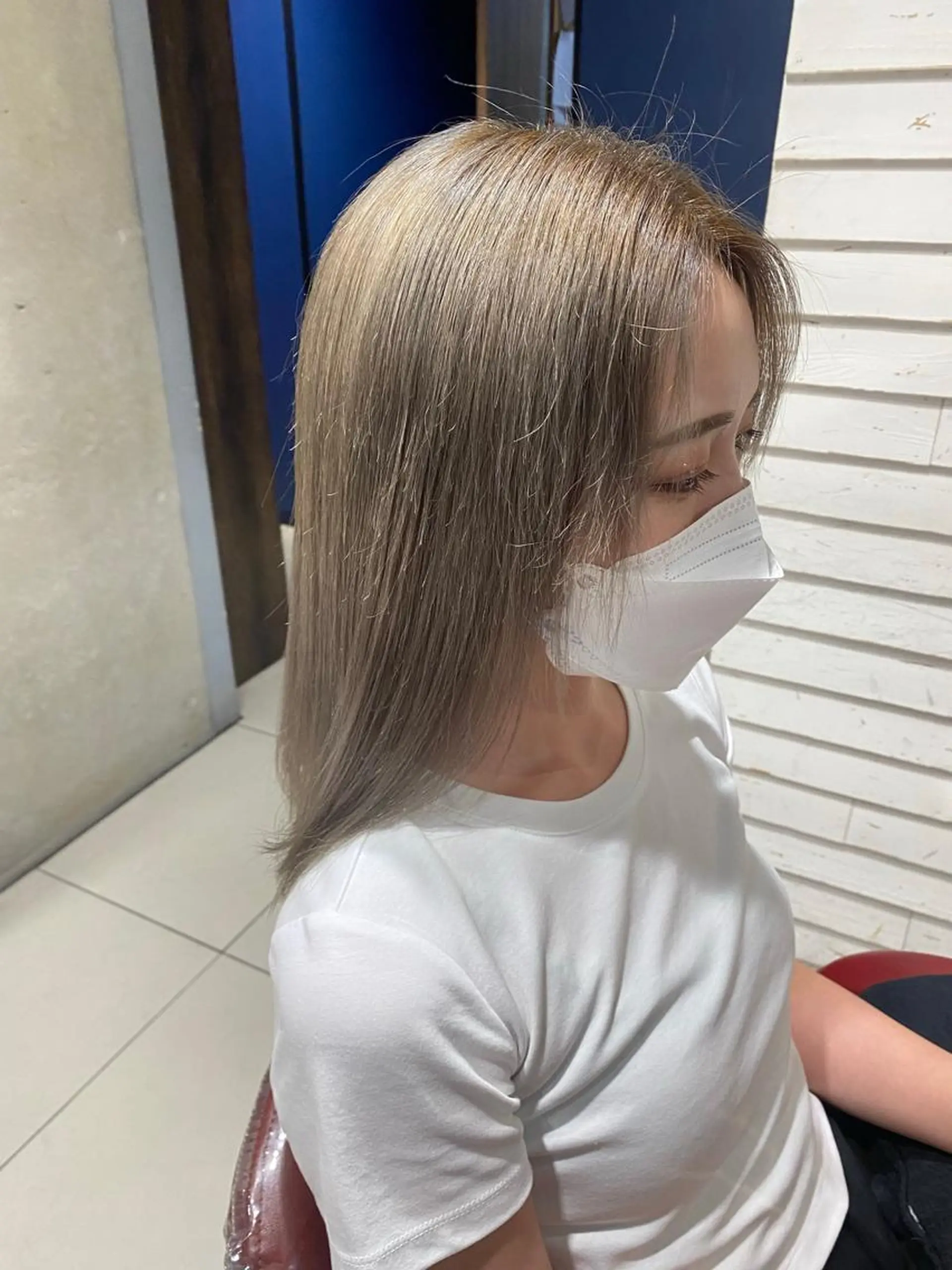 セミロング テシロギ セイナのヘアスタイル