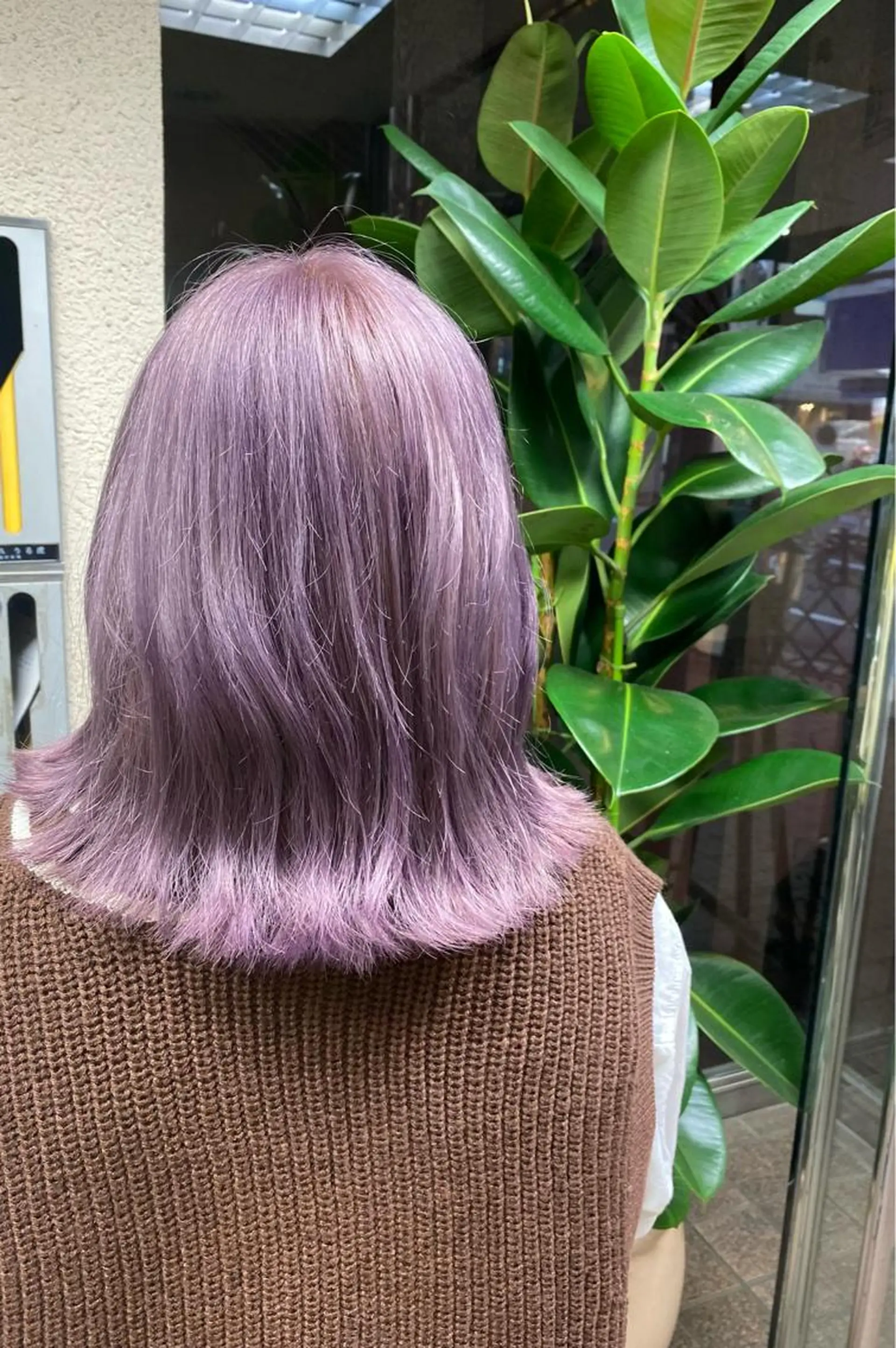 ショート カラー ラベンダーカラー 有薗 こころのヘアスタイル