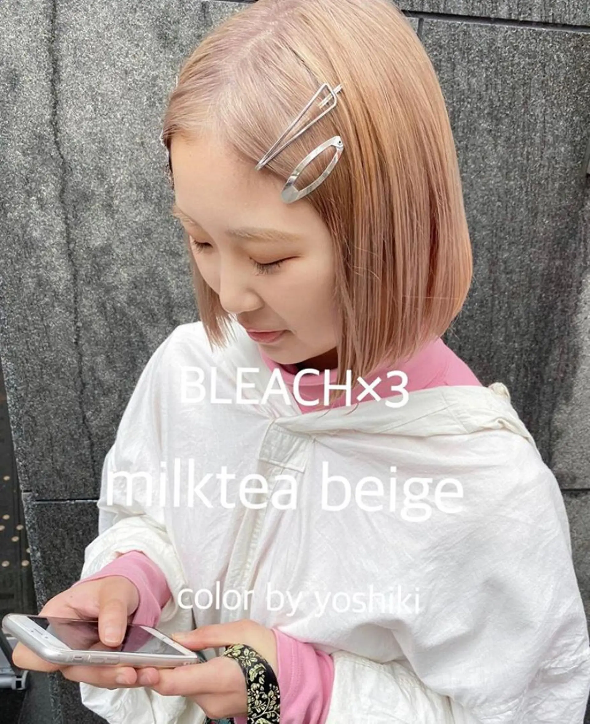 ミディアム カラー 🧡色落ちまで2度綺 麗なカラー🧡ヨシキのヘアスタイル