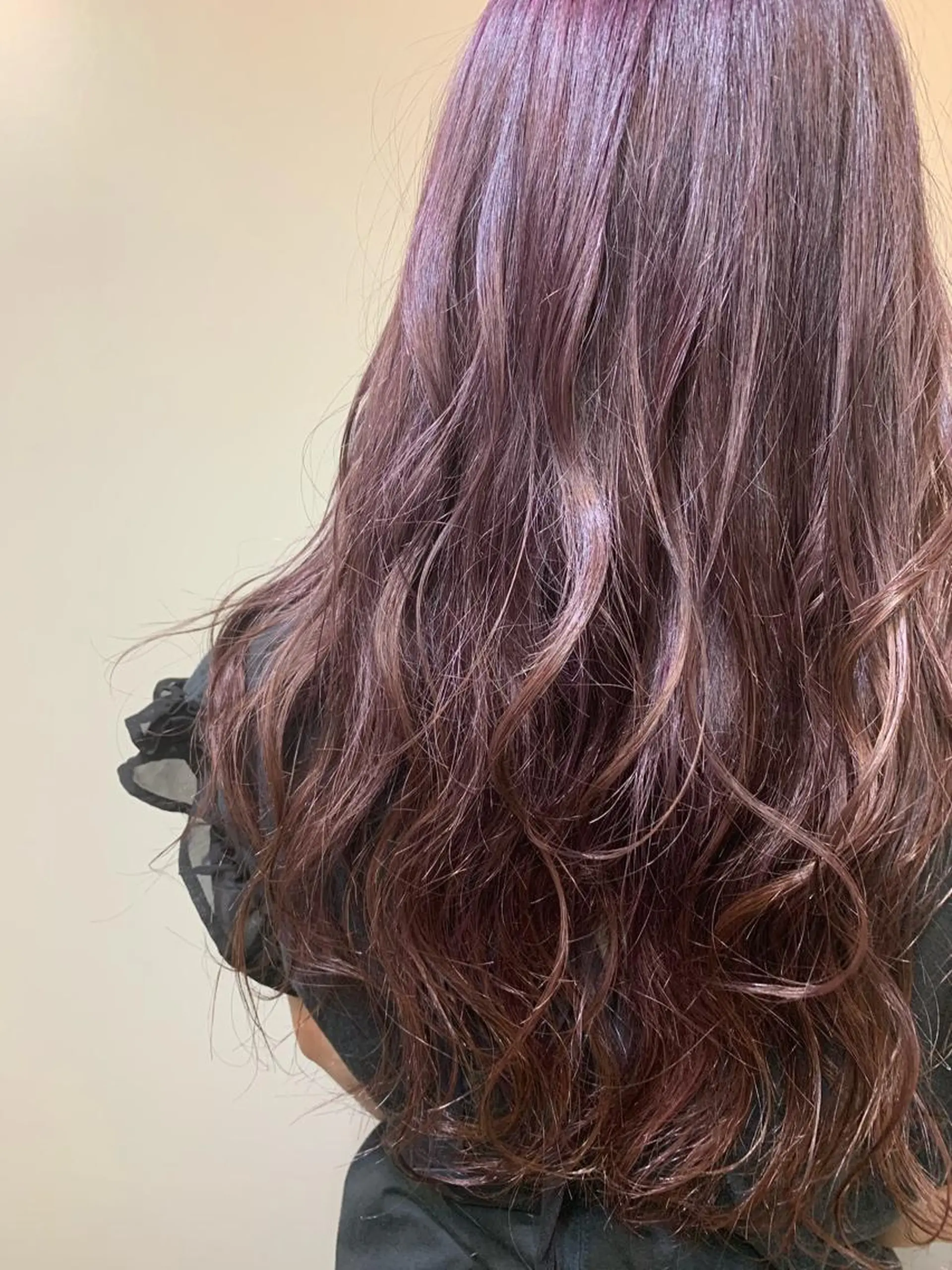 ロング カラー ブリーチ ラベンダーカラー ラベンダーピンク ピンクカラー ヘアカラー トリートメント natsu fujinoのヘアスタイル