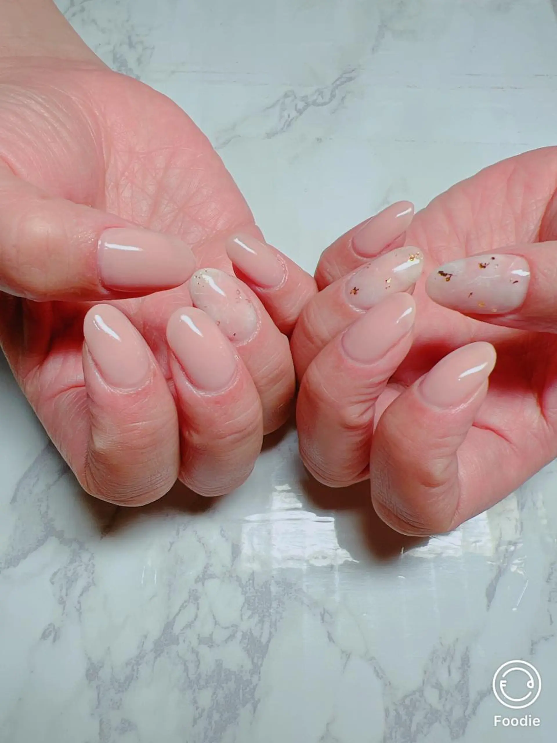 ネイル アートネイル ワンカラーネイル ピンク 春ネイル ハンドネイル たきぐち みちこのネイルデザイン