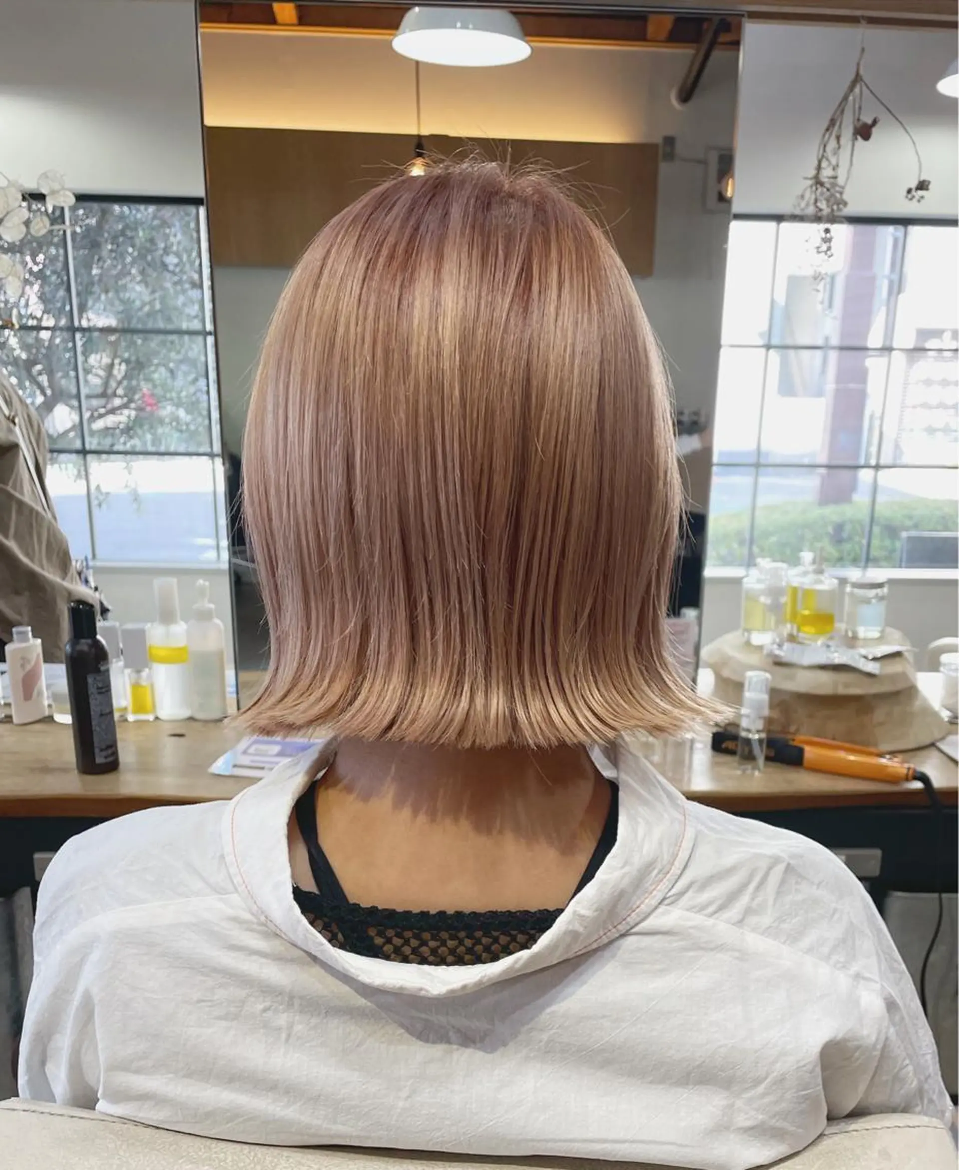 ショート 切りっぱなしボブ ボブ カット ヘアカラー 野間 祐哉のヘアスタイル