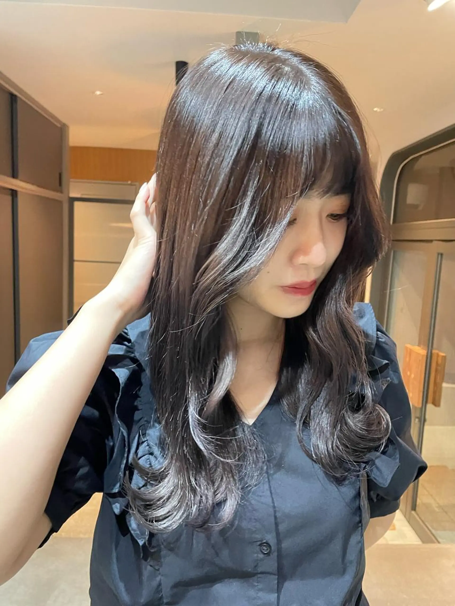 ロング カラー soi 小島陽香のヘアスタイル