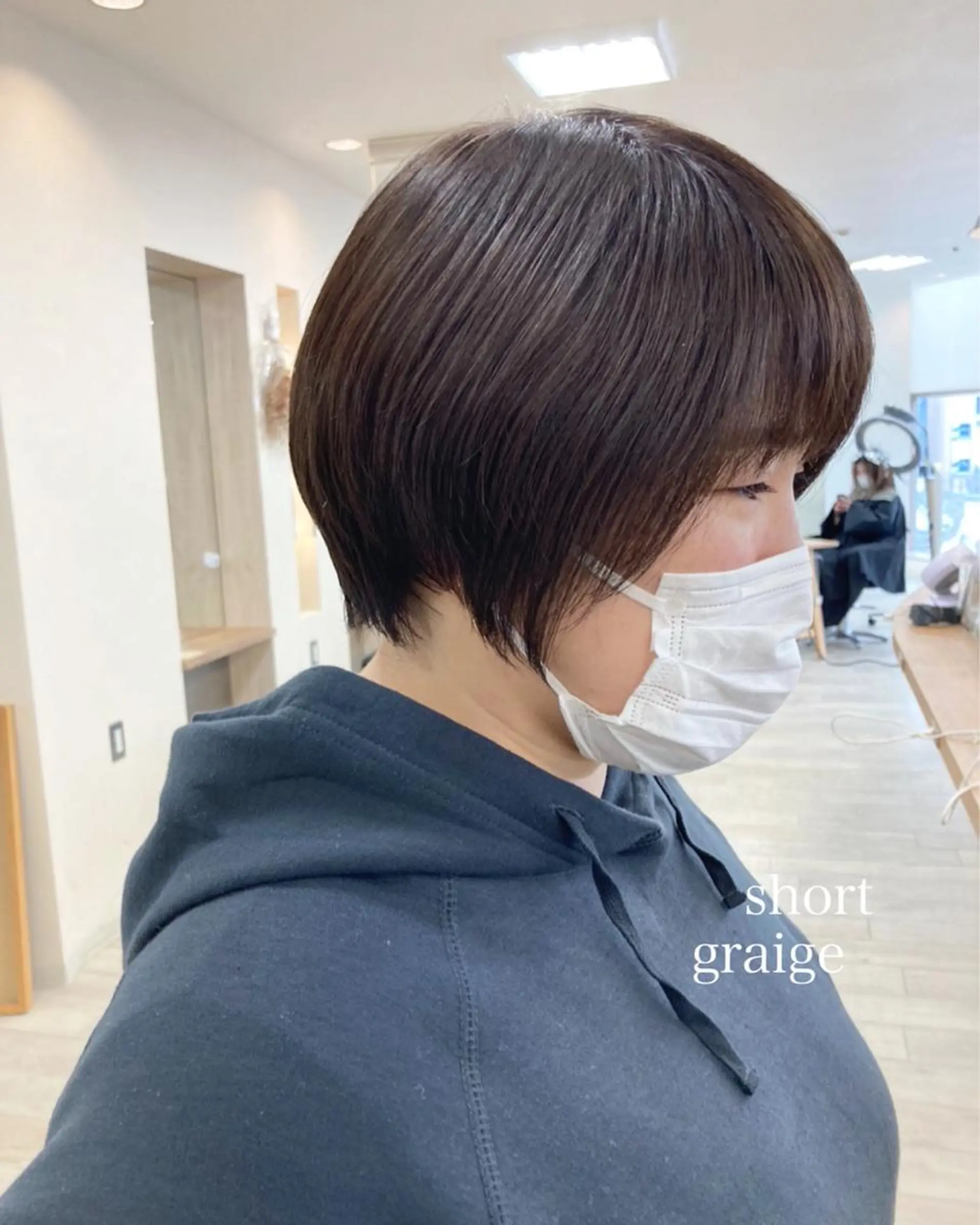 ショート カラー 切りっぱなしボブ ショートボブ ハンサムショート グレージュ ボブ カット ヘアカラー トリートメント 初めてのショート お任せください✂️のヘアスタイル