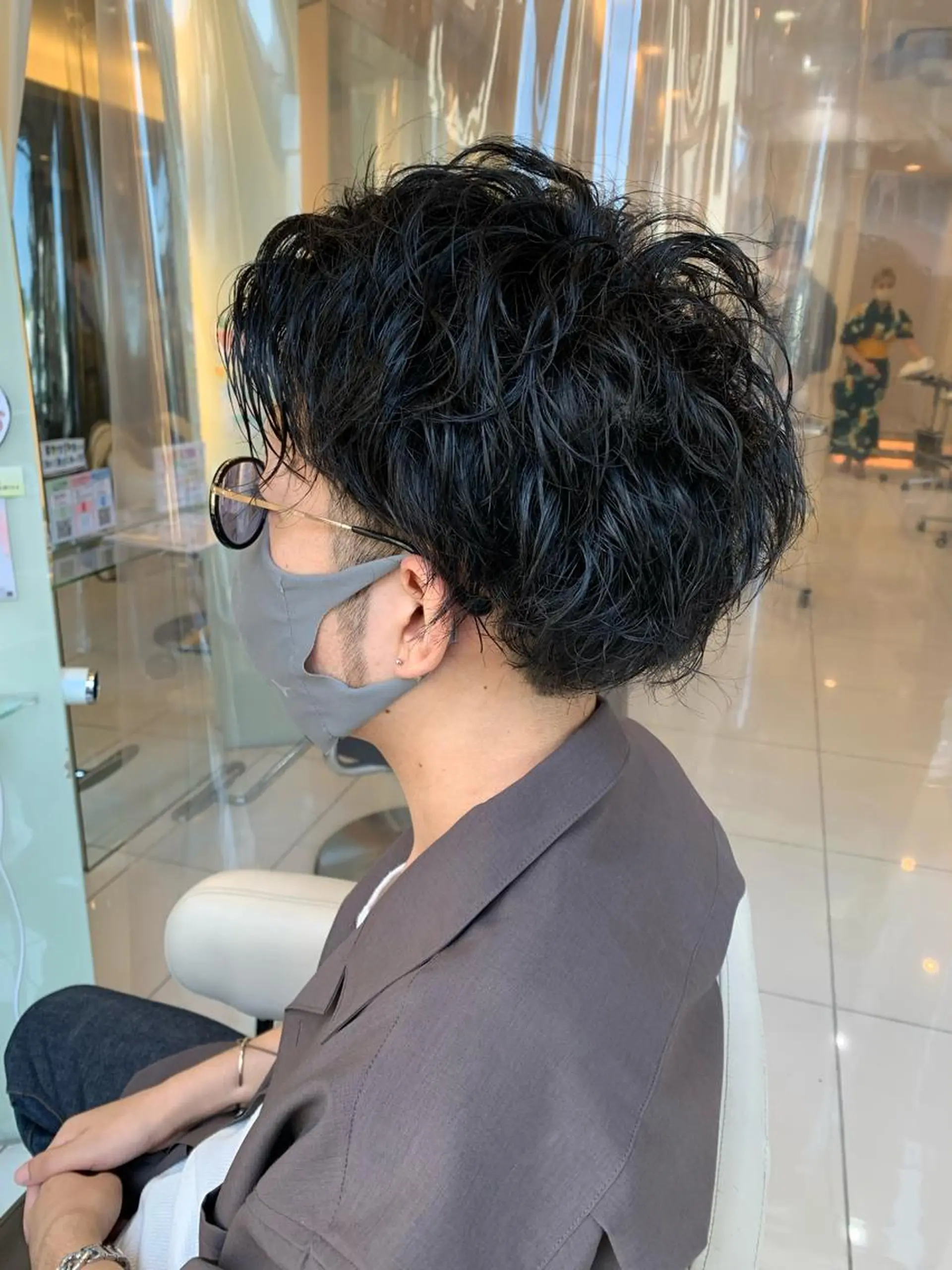 ショート パーマ メンズ カット パーマ トリートメント トータルビューティー K:R鶴川のヘアスタイル