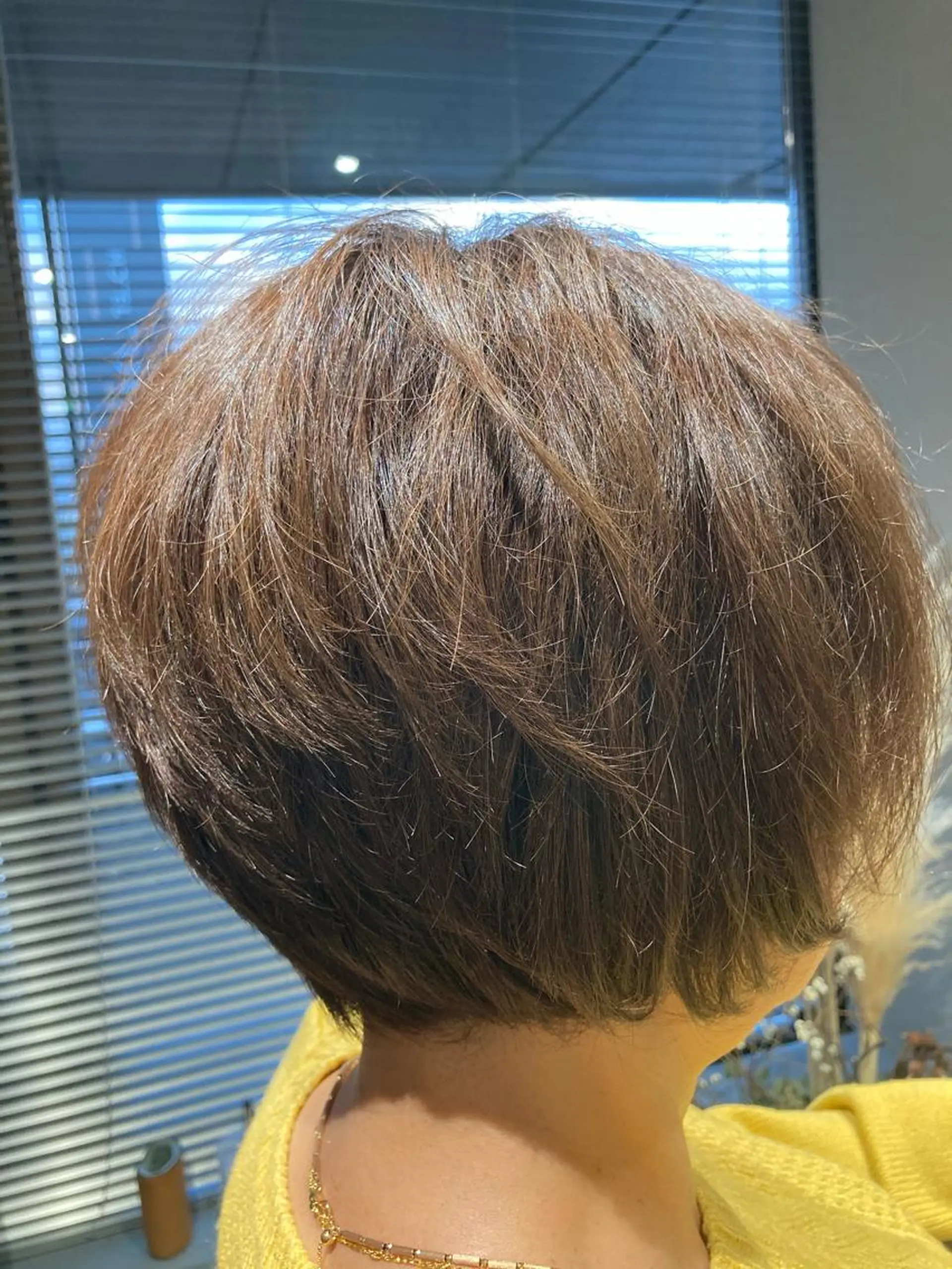 ショート カラー ブラウンカラー グレージュ オーガニックカラー 浅野 順一のヘアスタイル