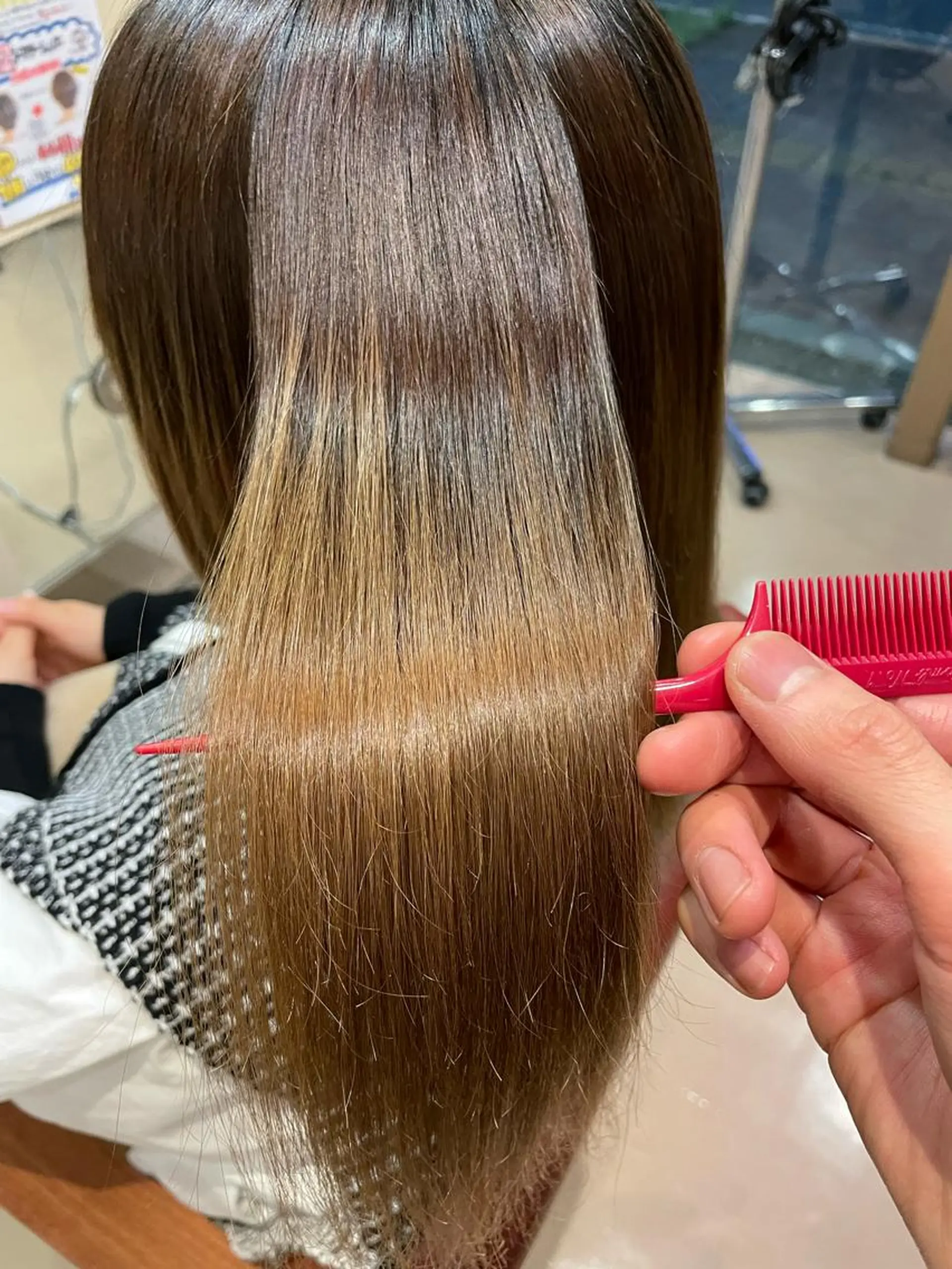 セミロング 酸性ストレート 大山 透輝のヘアスタイル