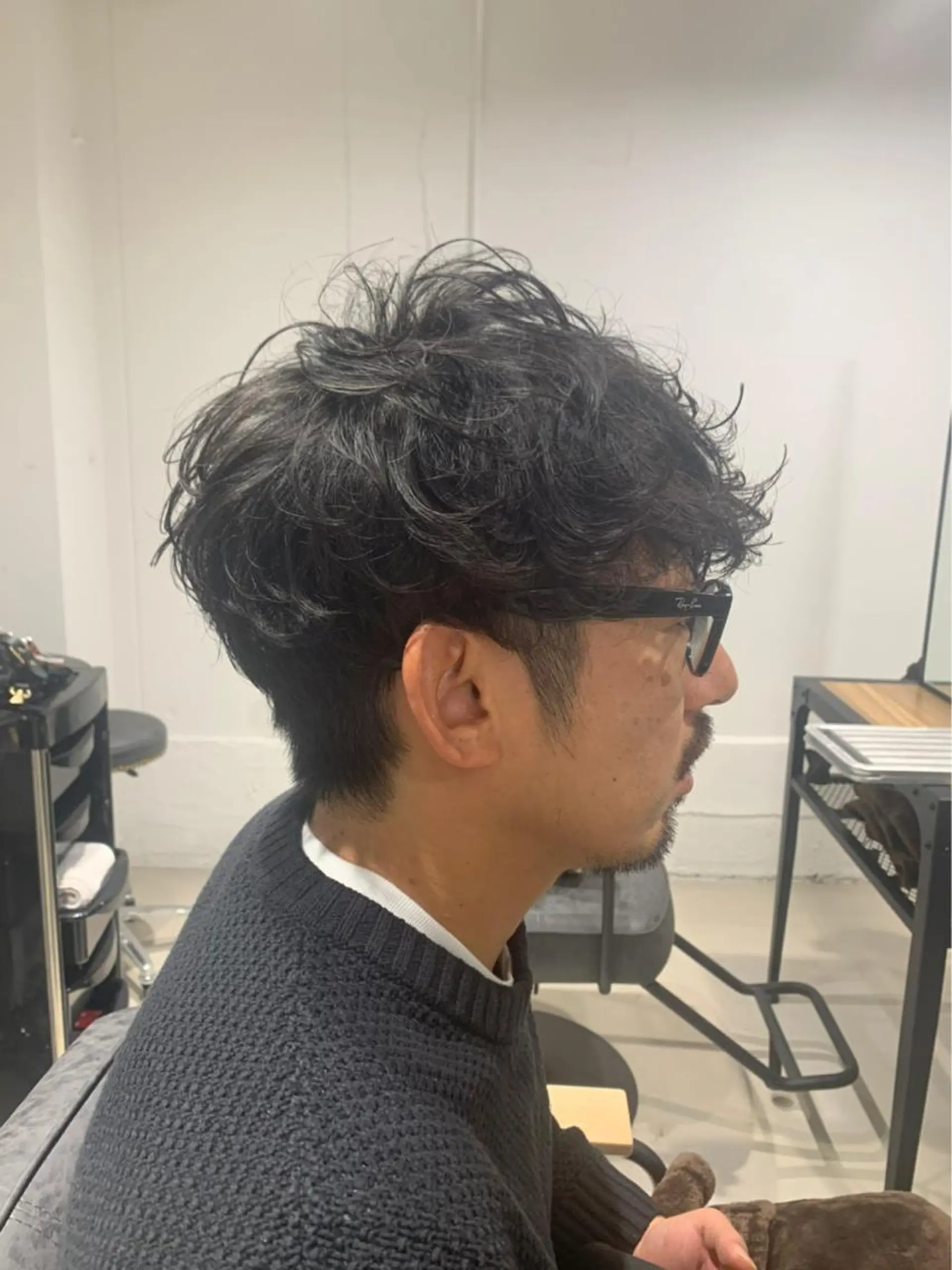 ショート パーマ メンズ CARICIA 渡邉 祐南のヘアスタイル