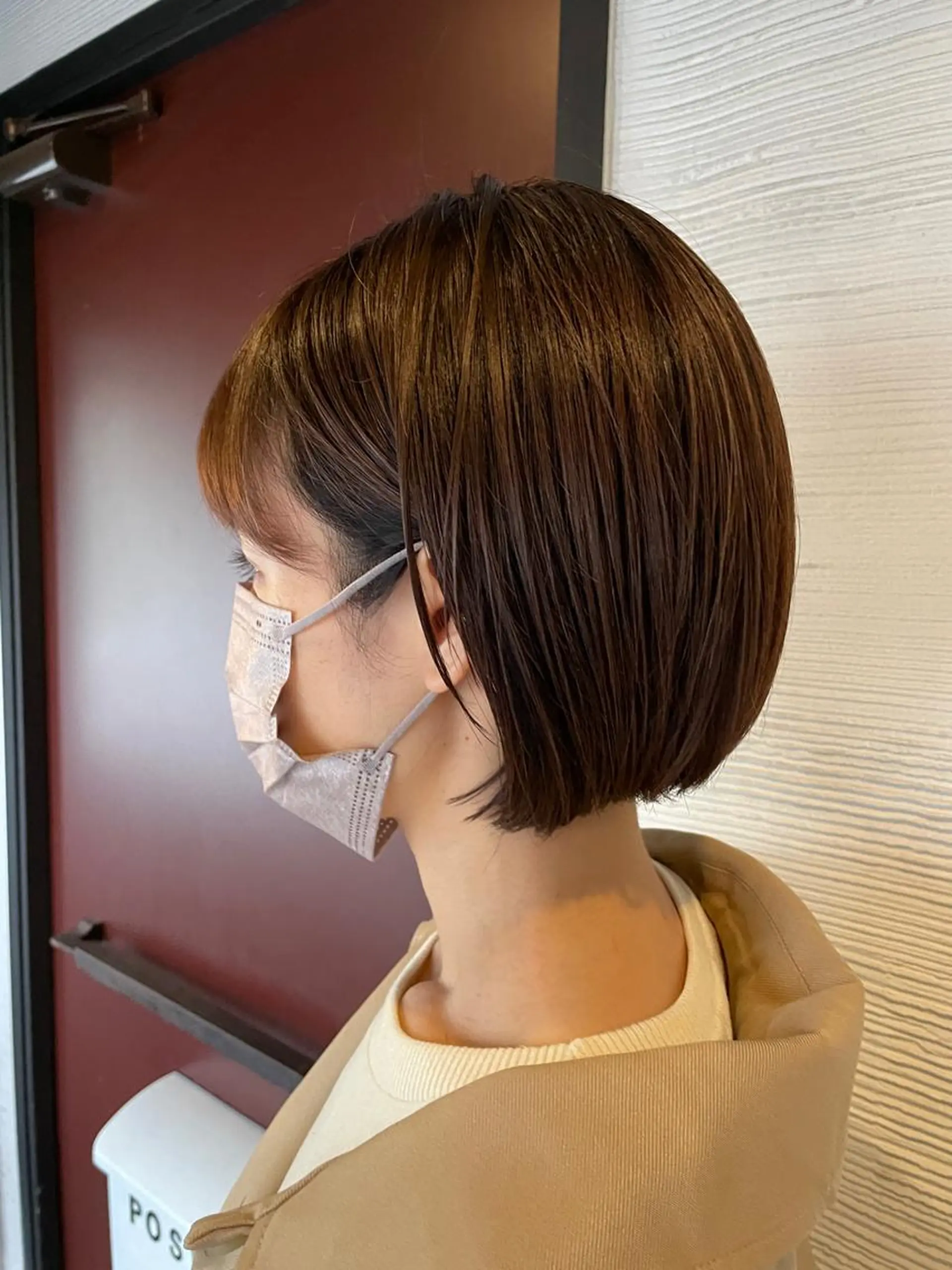 ショート カラー アッシュ ハイライトカラー ピンクカラー ピンクアッシュ ボブ ヘアカラー 末石 智のヘアスタイル