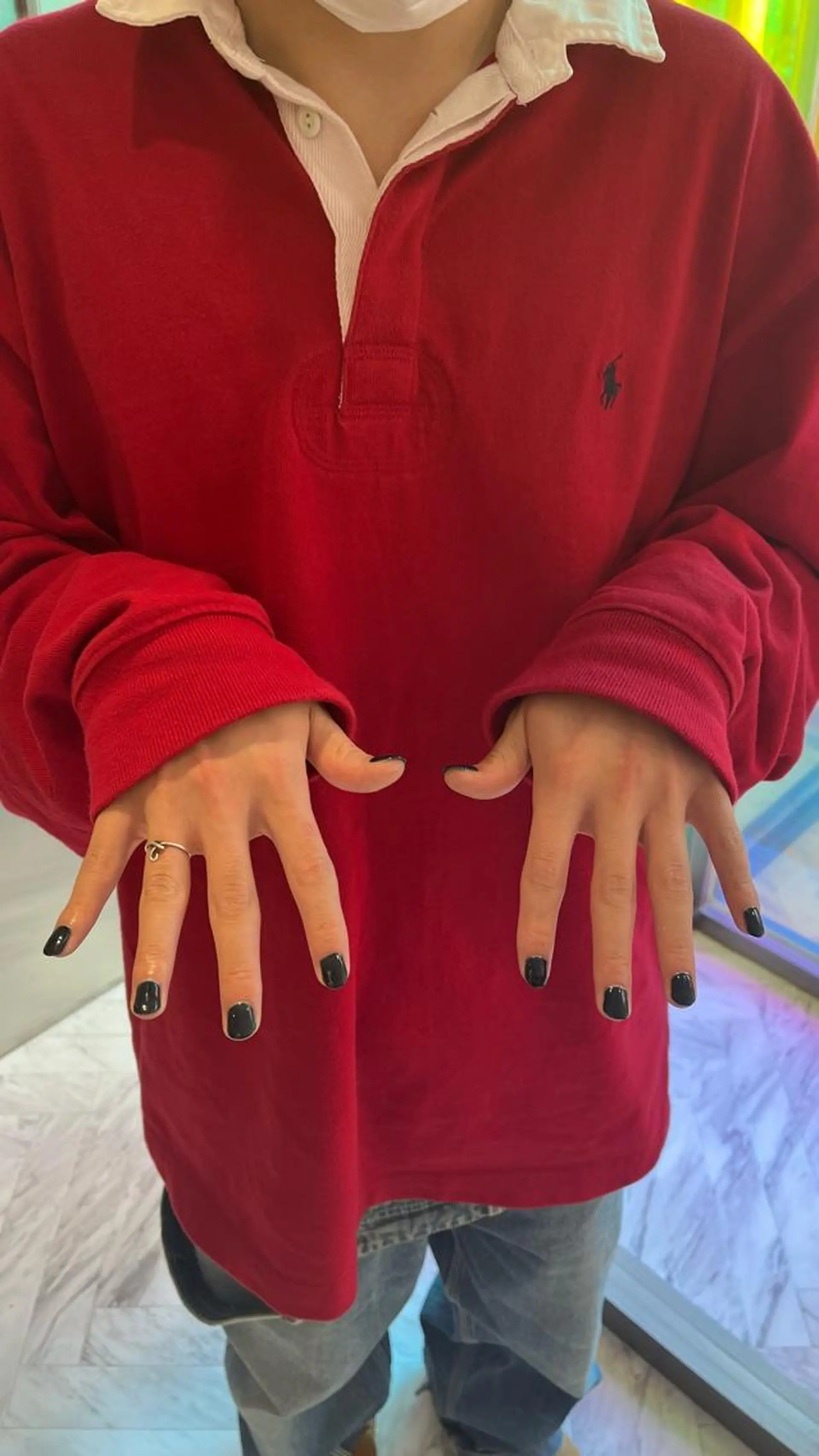 カラー メンズ ネイル メンズネイル mai🤍縮毛酸性ス トレート/アイリストのヘアスタイル