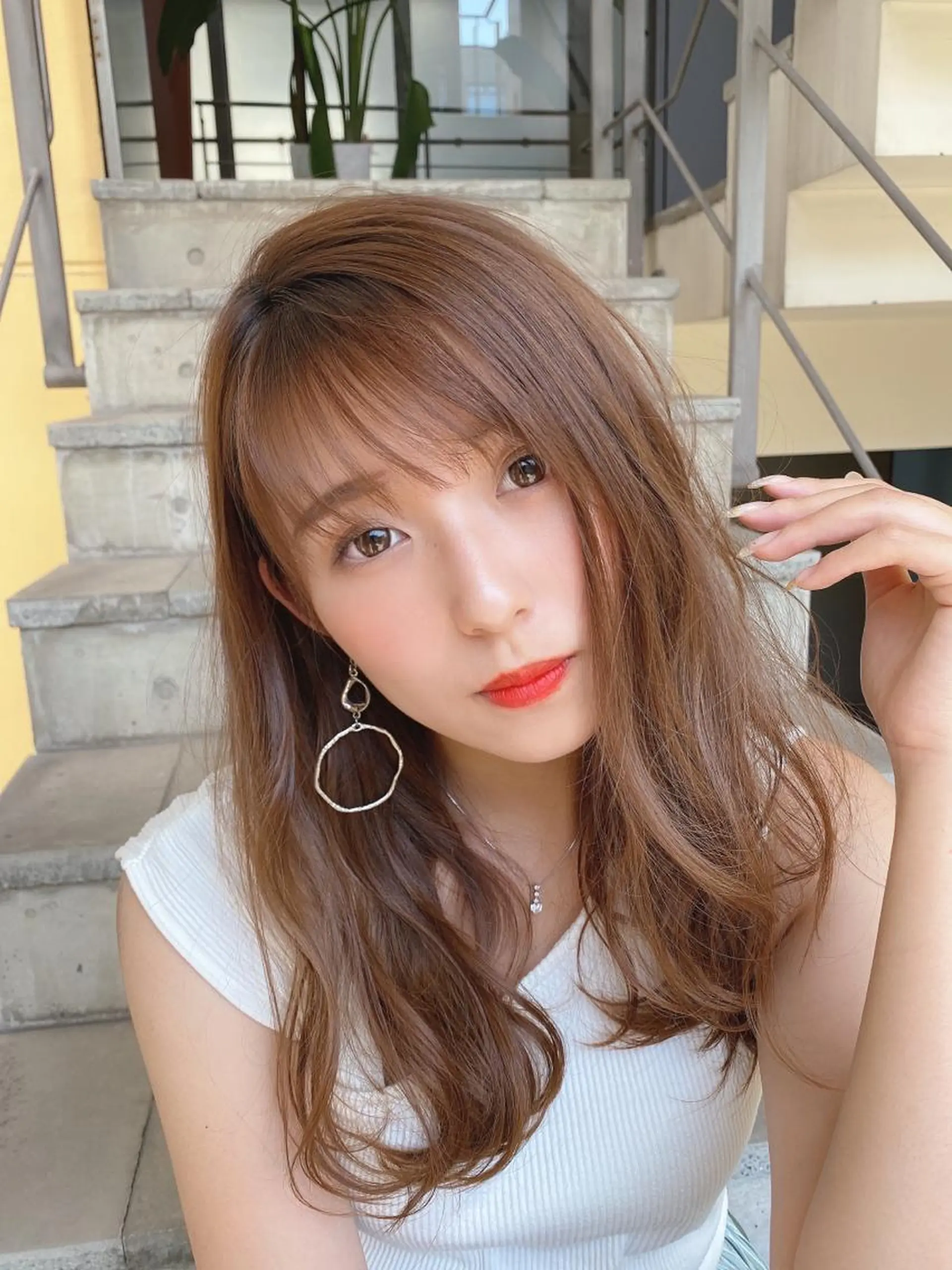 セミロング カット ヘアカラー トリートメント 🌟モテ髪ショート 🌟店長 津賀涼のヘアスタイル