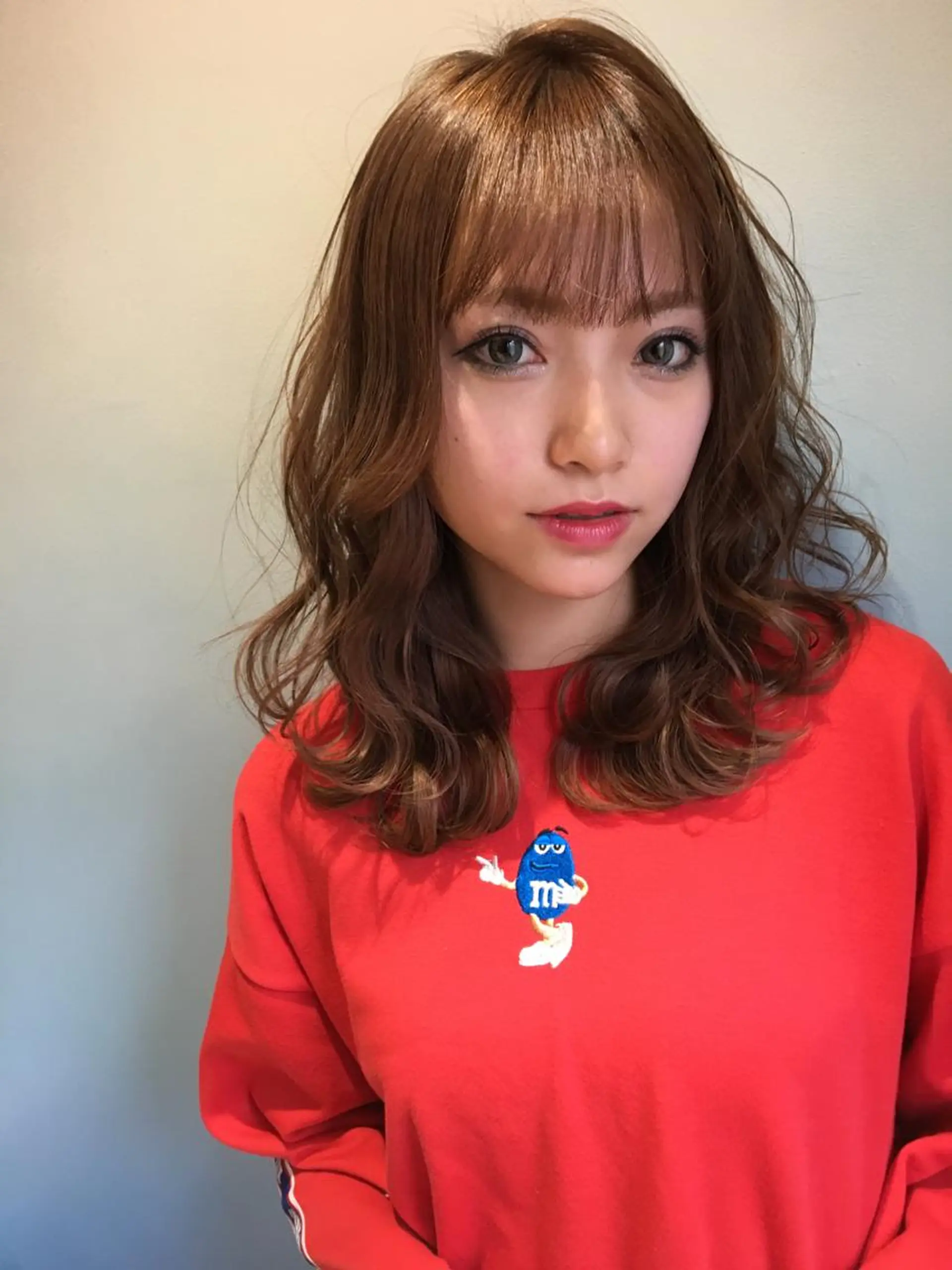 セミロング カラー 🌈評価No.1🌈 艶髪カラー❌エクステのヘアスタイル