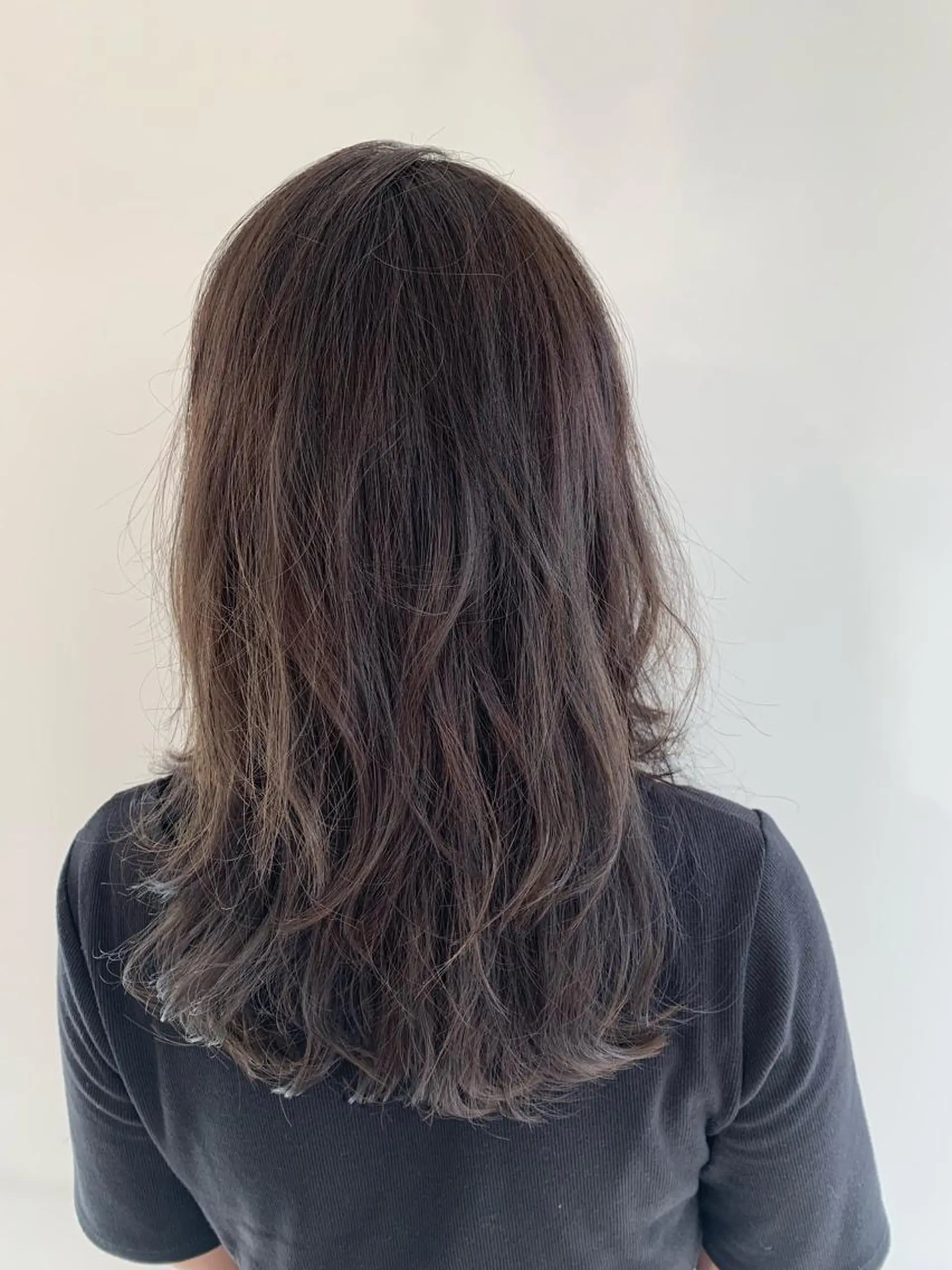 ミディアム カラー パーマ ヘアアレンジ 加藤 綾華のヘアスタイル