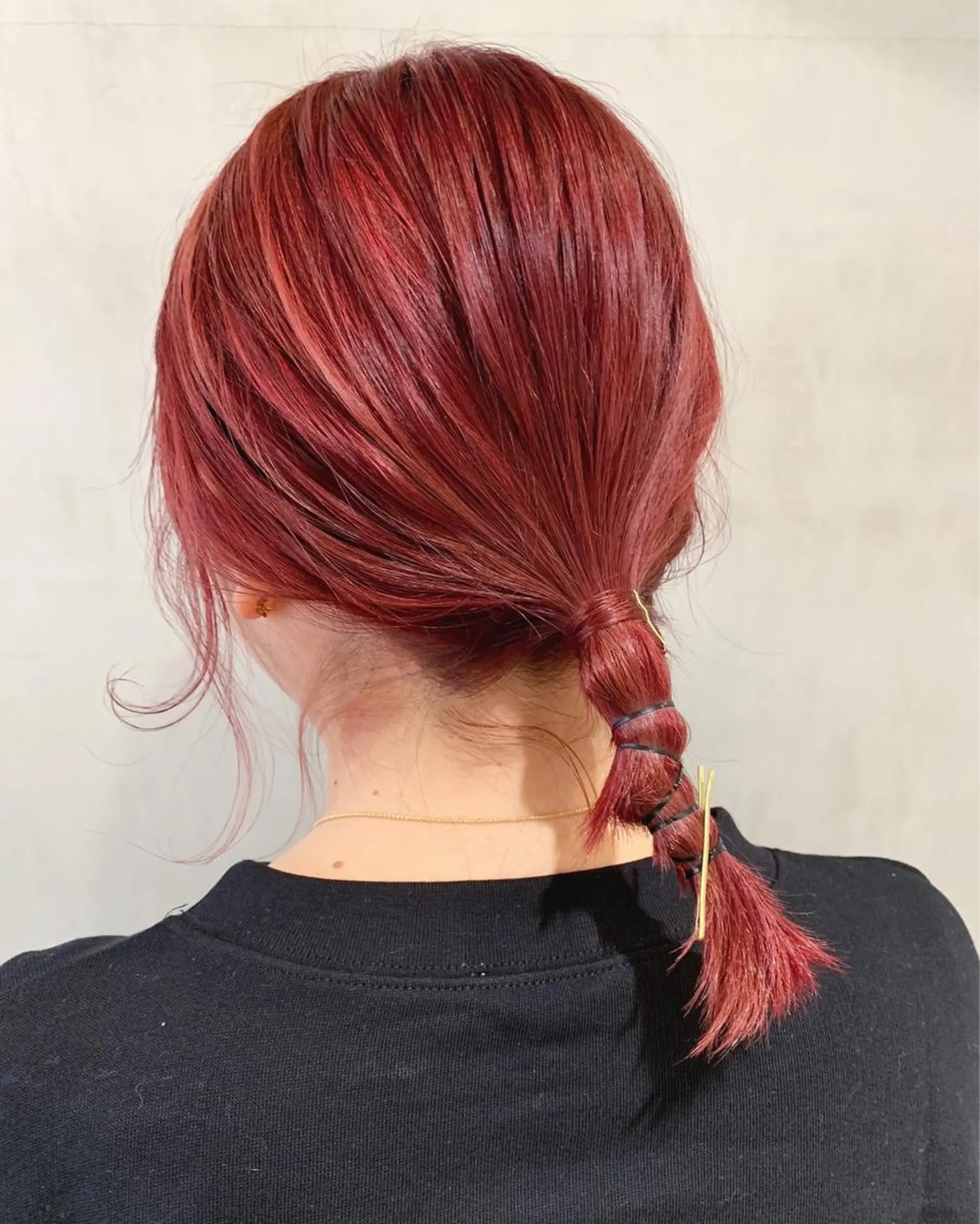 ミディアム カラー ヘアアレンジ ヘアカラー トリートメント 優作 〜圧倒的信頼〜のヘアスタイル