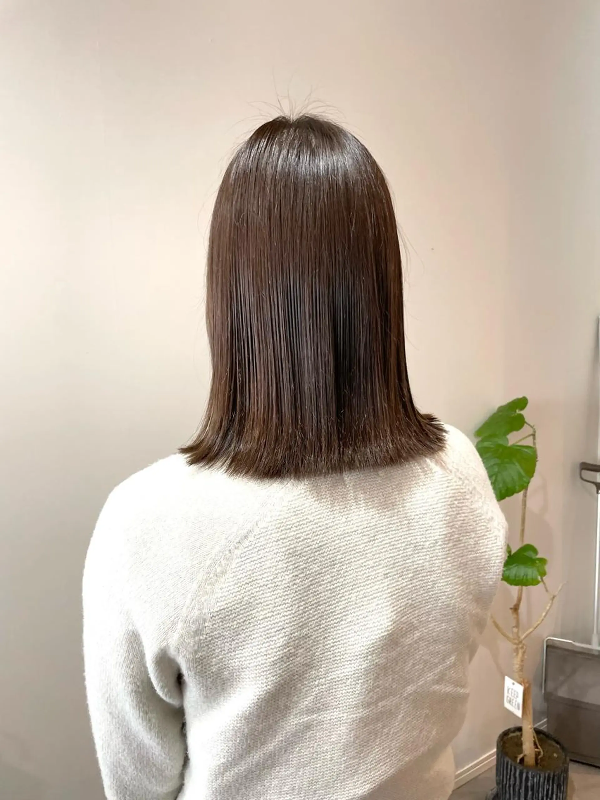 ミディアム カラー パーマ ヘアアレンジ 縮毛矯正 ミズタ マイのヘアスタイル