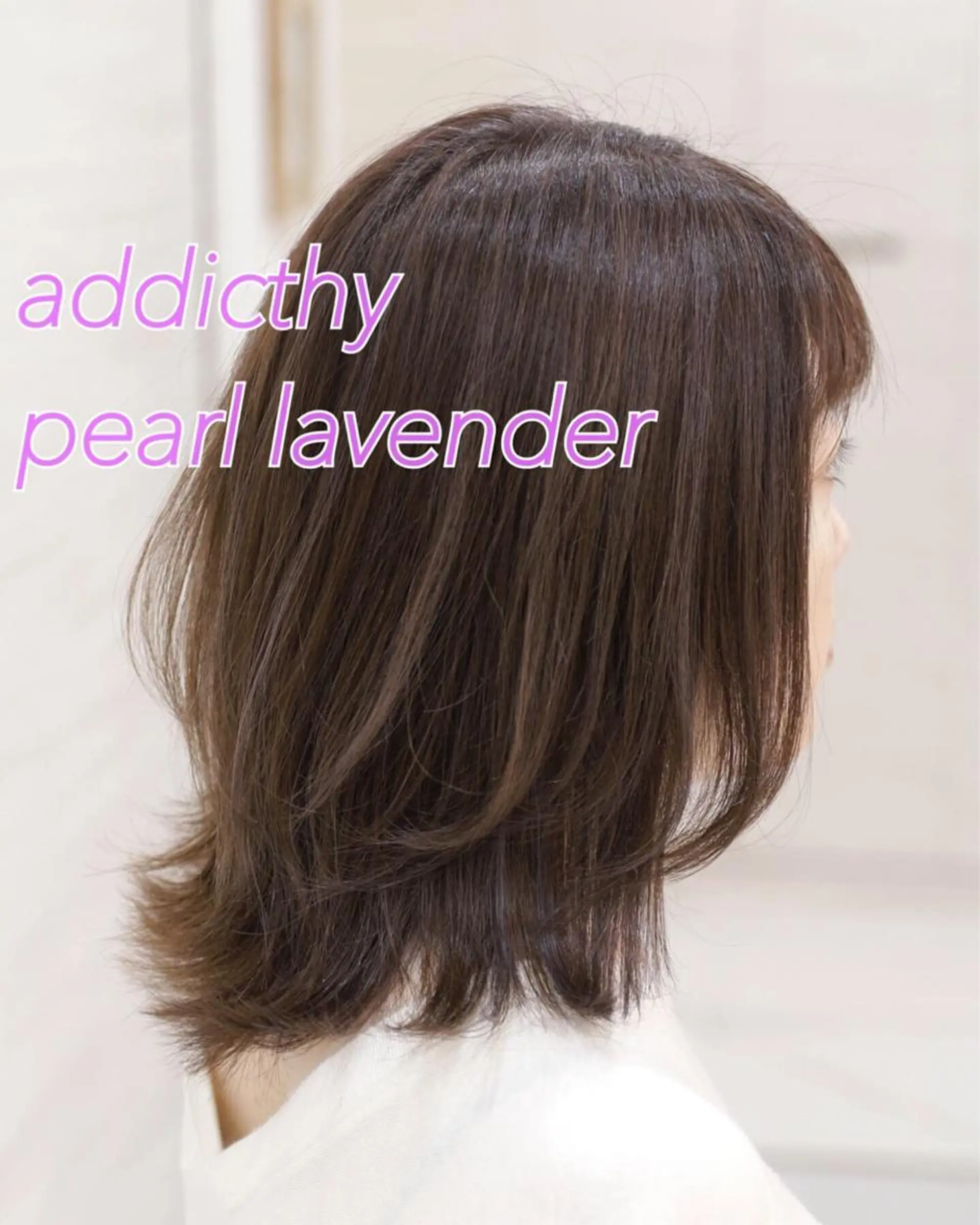 セミロング カラー アディクシーカラー ラベンダーカラー カット ヘアカラー トリートメント 斉藤 貴也のヘアスタイル