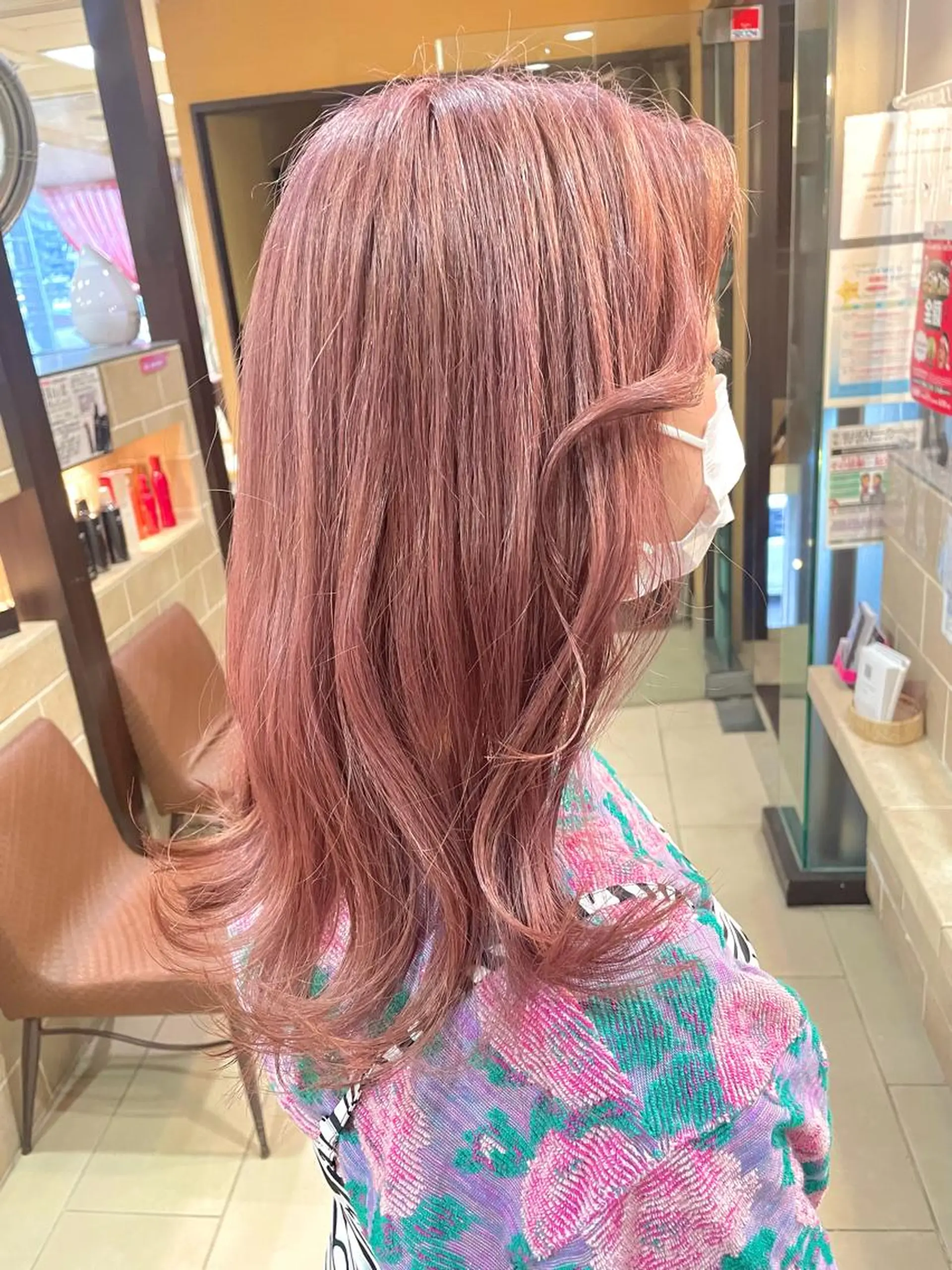 セミロング カラー ヘアアレンジ 透明感カラー✨艶髪 制作🌱山根あゆみのヘアスタイル