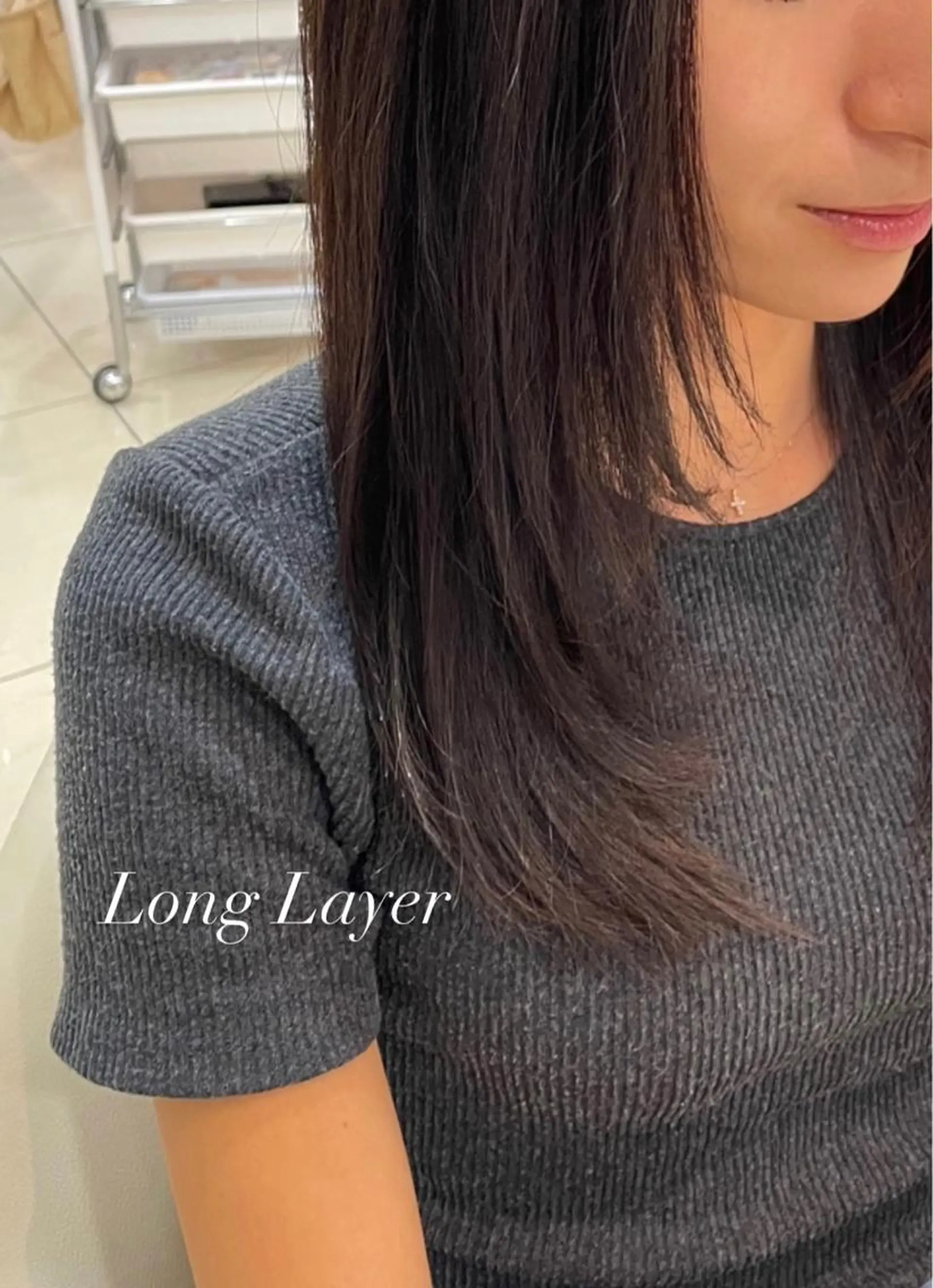 ロング ロングレイヤー レイヤーカット ロング たつみ ひかる🧸のヘアスタイル