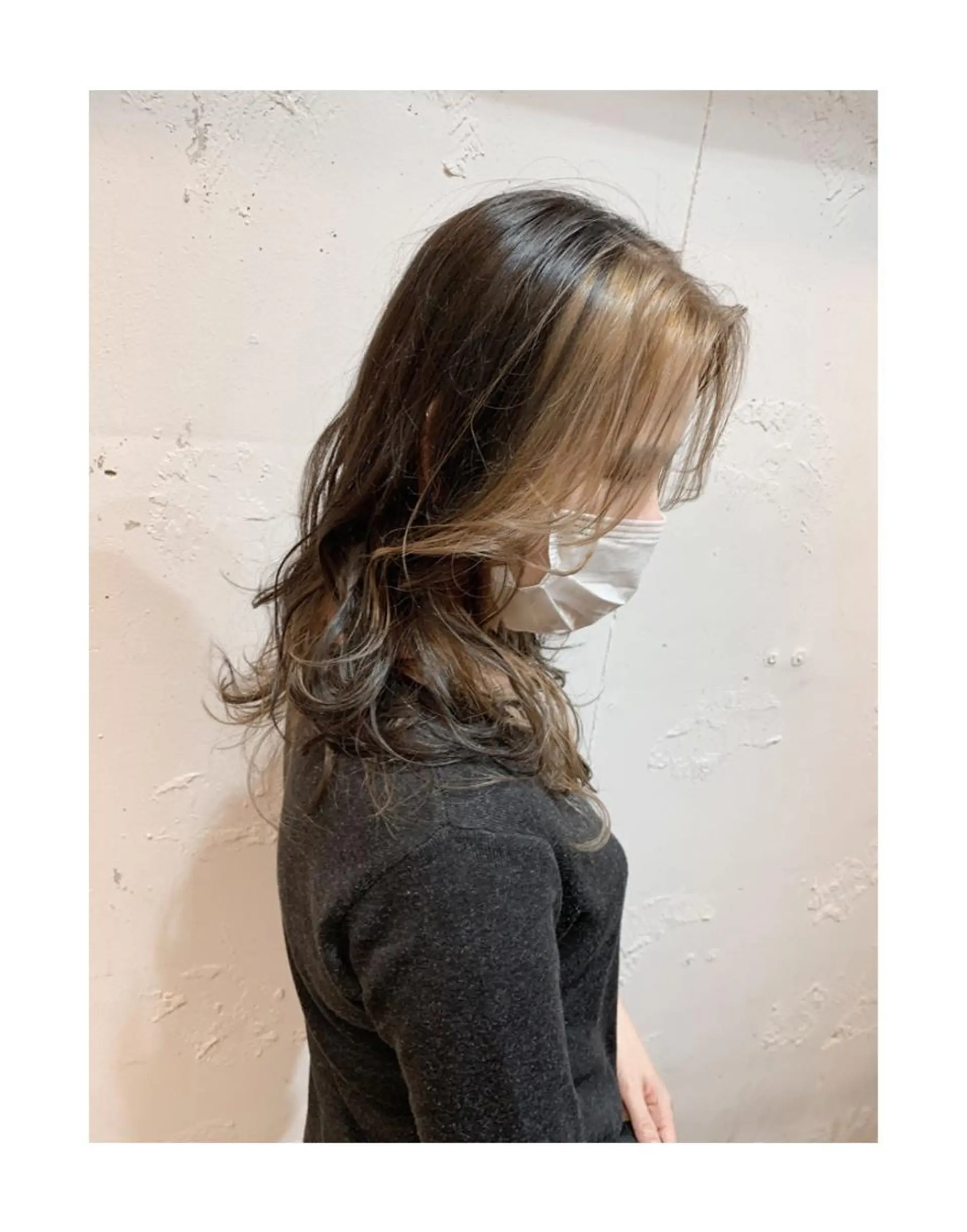 カラー バレイヤージュ ミストバング  フェイスフレーミング ハイライトカラー 石井辰功也 フリーランス美容師のヘアスタイル