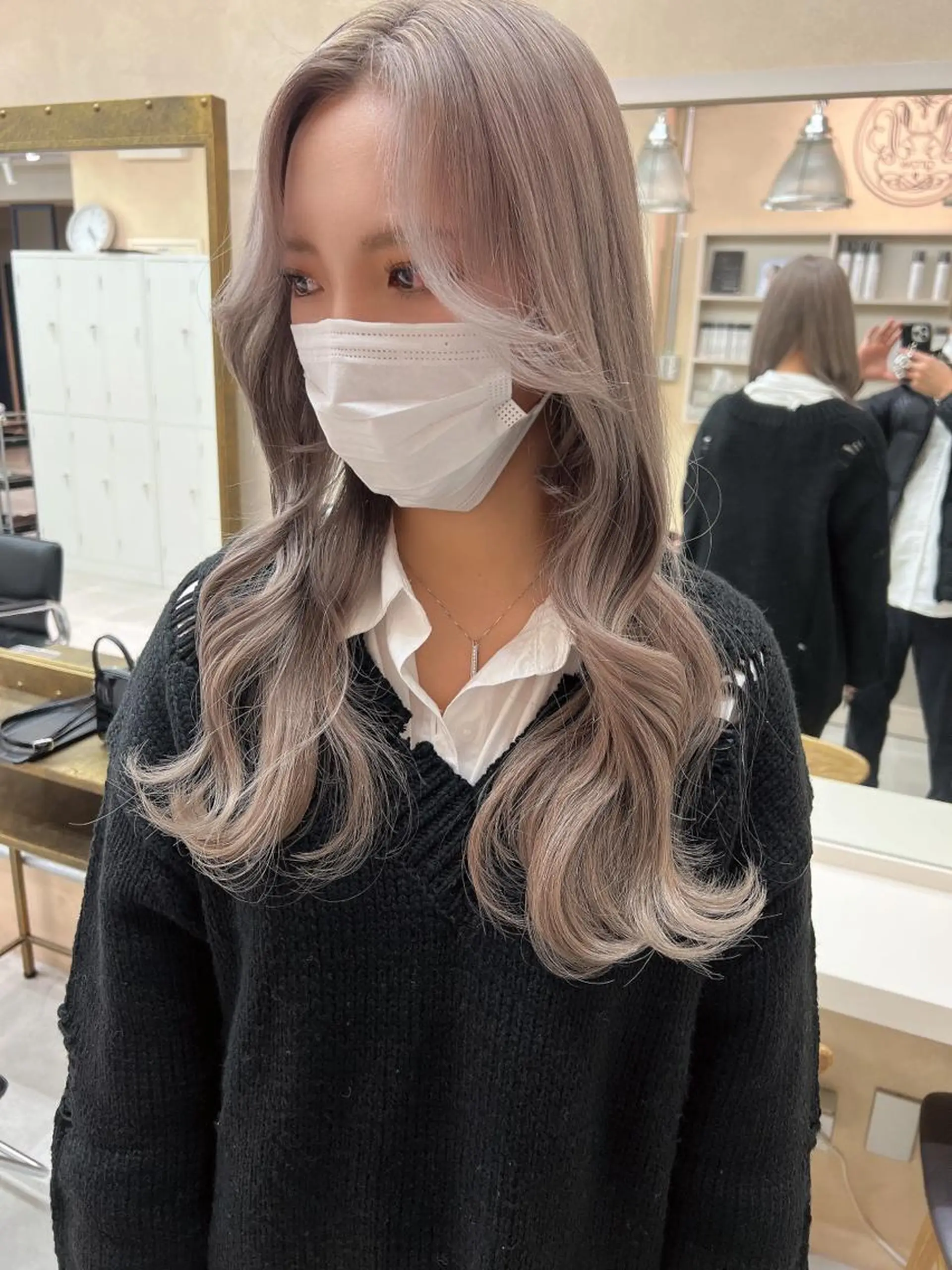 ロング カラー ヘアカラー トリートメント 奥山義進/大宮 /ダブルカラーのヘアスタイル