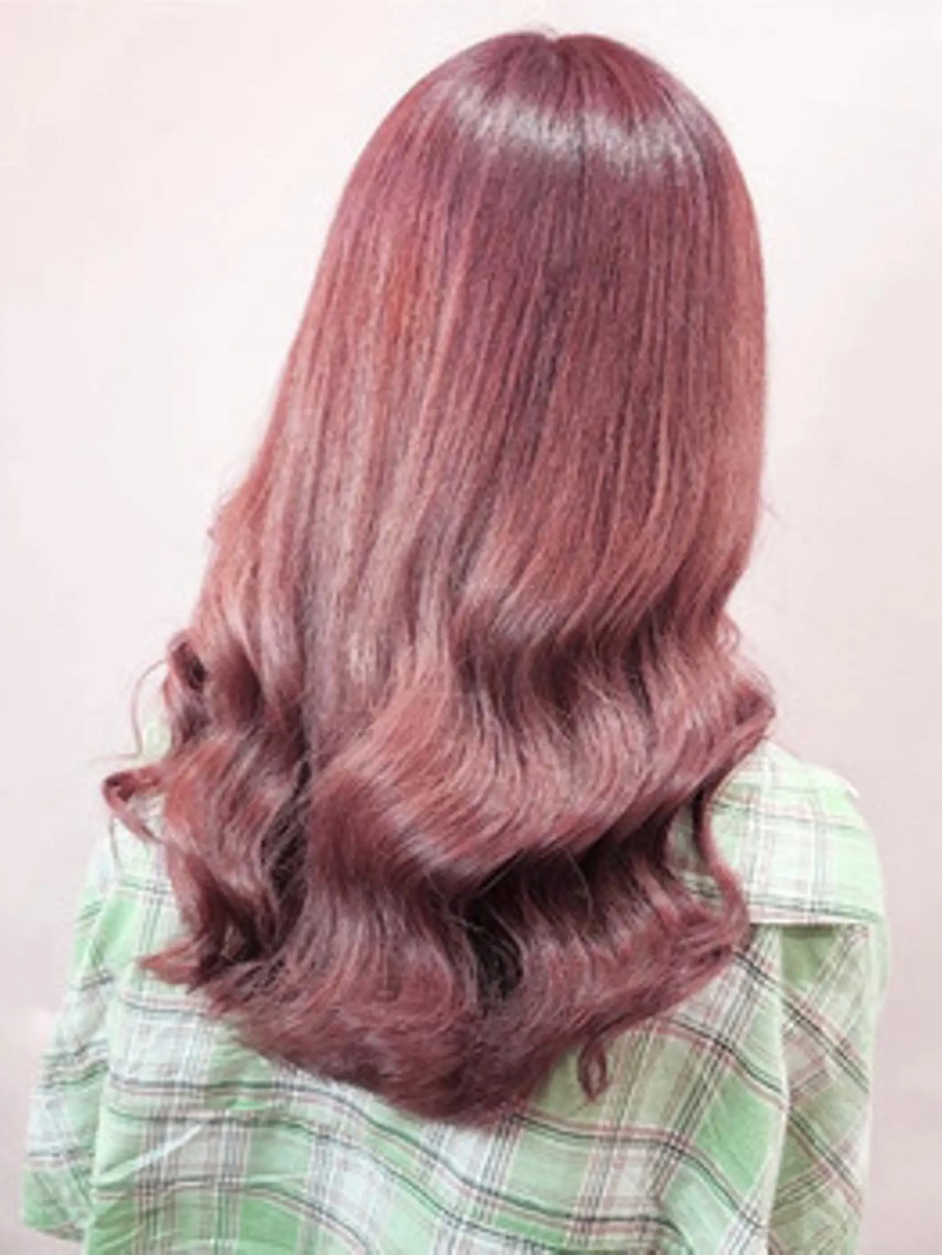 ロング ヘアアレンジ カラー アディクシーカラー バレイヤージュ ブリーチ イルミナカラー パープルカラー チビ編み込みエクステ シールEXどぅ〜すのヘアスタイル