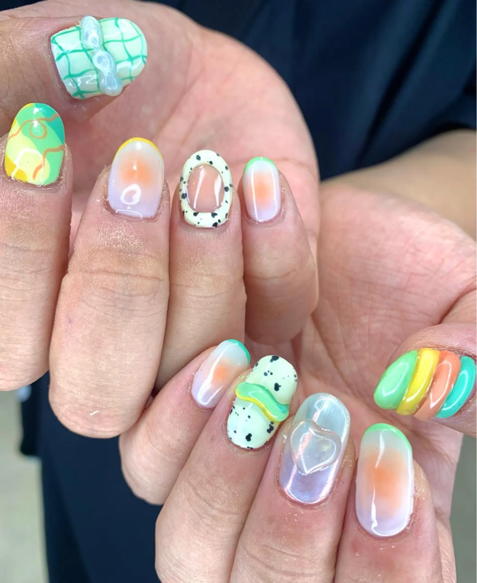 ネイル チークネイル 韓国ネイル ハンドネイル Kureha/ネイル トレンドヘアのマツエク・マツパデザイン