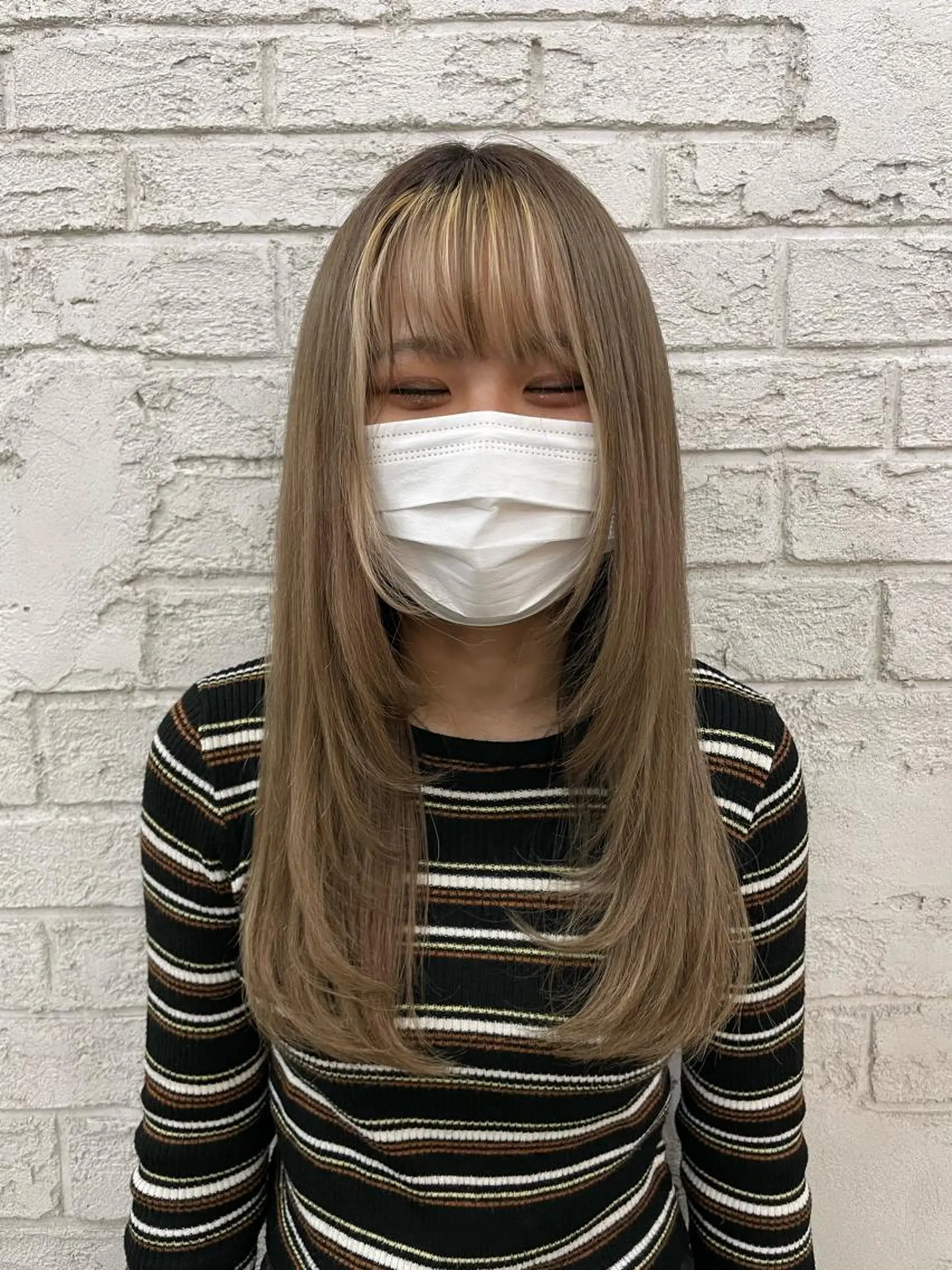 ロング カット ブリーチカラーボブ sayo🧸🤎のヘアスタイル