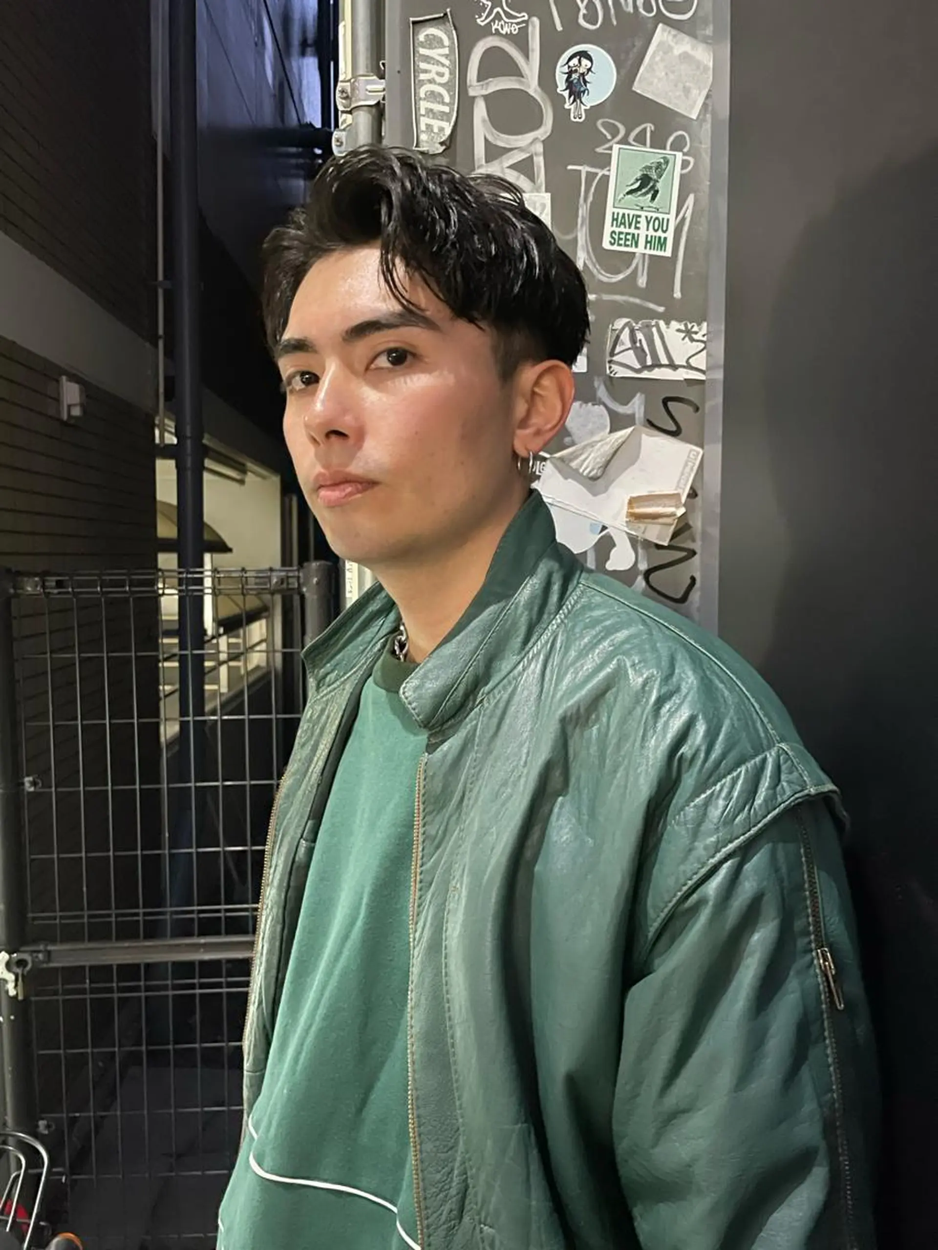 メンズ センターパート カット パーマ トリートメント 渋谷メンズカット/ 工藤靖也のヘアスタイル