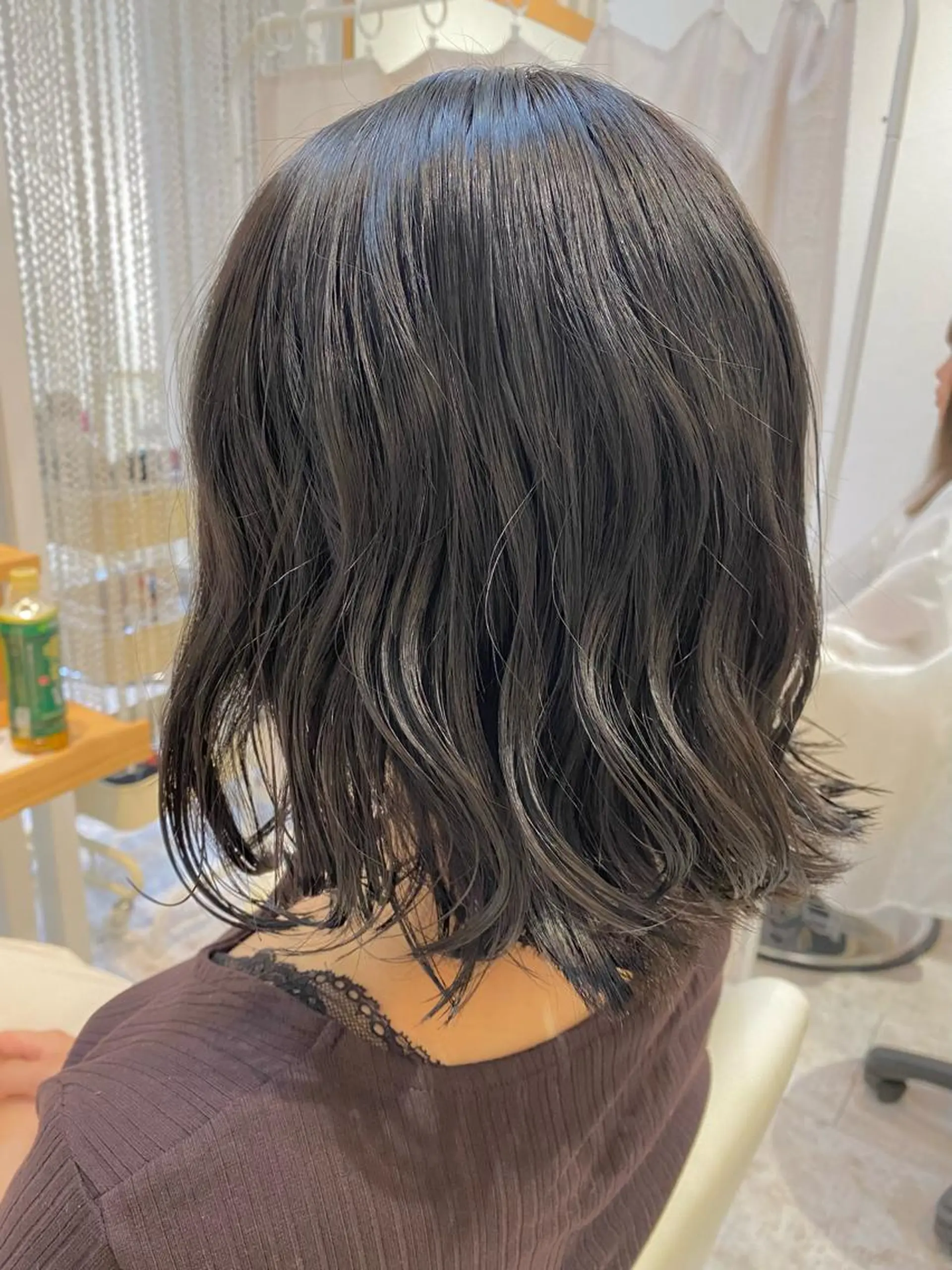 セミロング カラー ヘアアレンジ Design Color🐰アユミのヘアスタイル