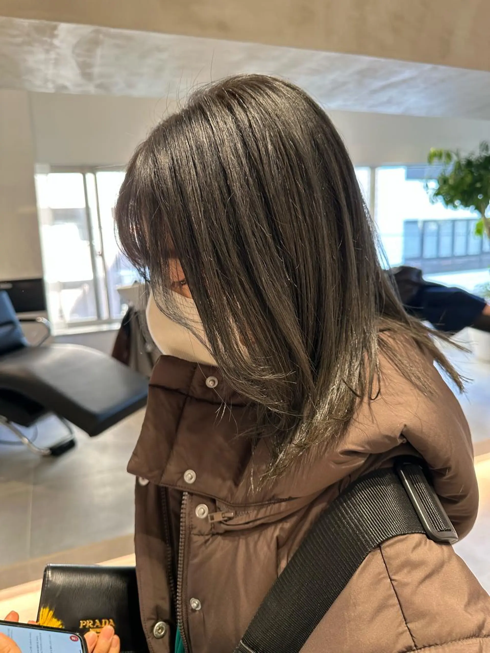 ミディアム カラー ヘアアレンジ 透明感カラー グレージュ ヘアカラー トリートメント ヘッドスパ ヘアセット オリーブ透明感カラー 表参道/MIKUのヘアスタイル