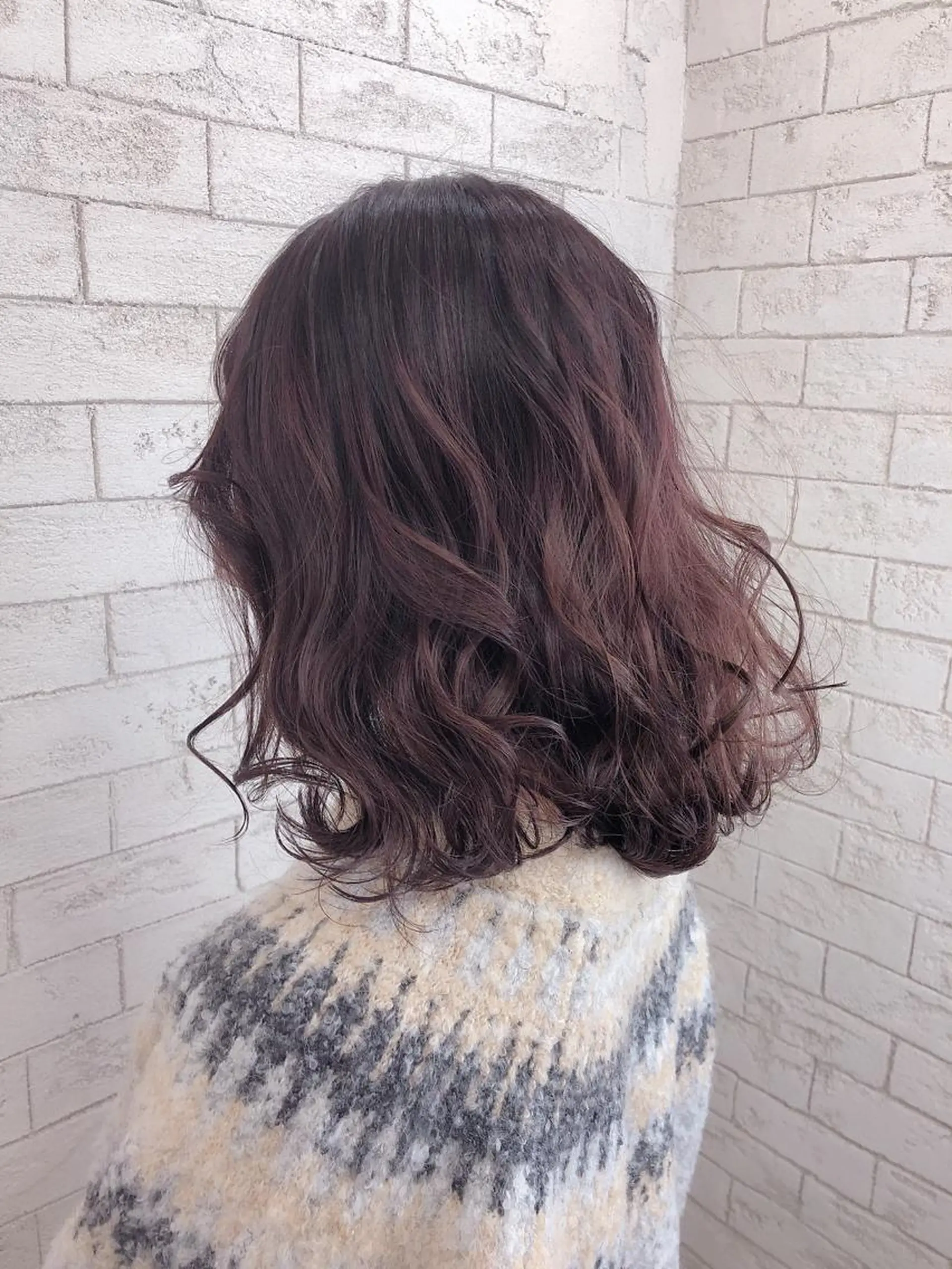 ミディアム カラー カット ヘアカラー トリートメント ヘッドスパ ヘアセット ️韓国ヘア／レイヤー カットYūka❤️のヘアスタイル