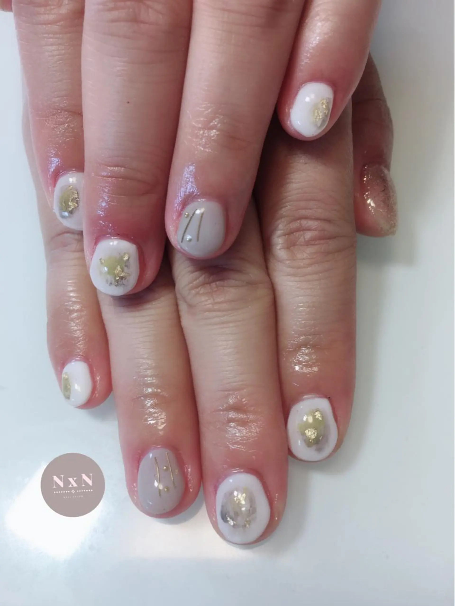ネイル ジェルネイル ニュアンスネイル ぷっくりネイル nail salon N×Nのネイルデザイン
