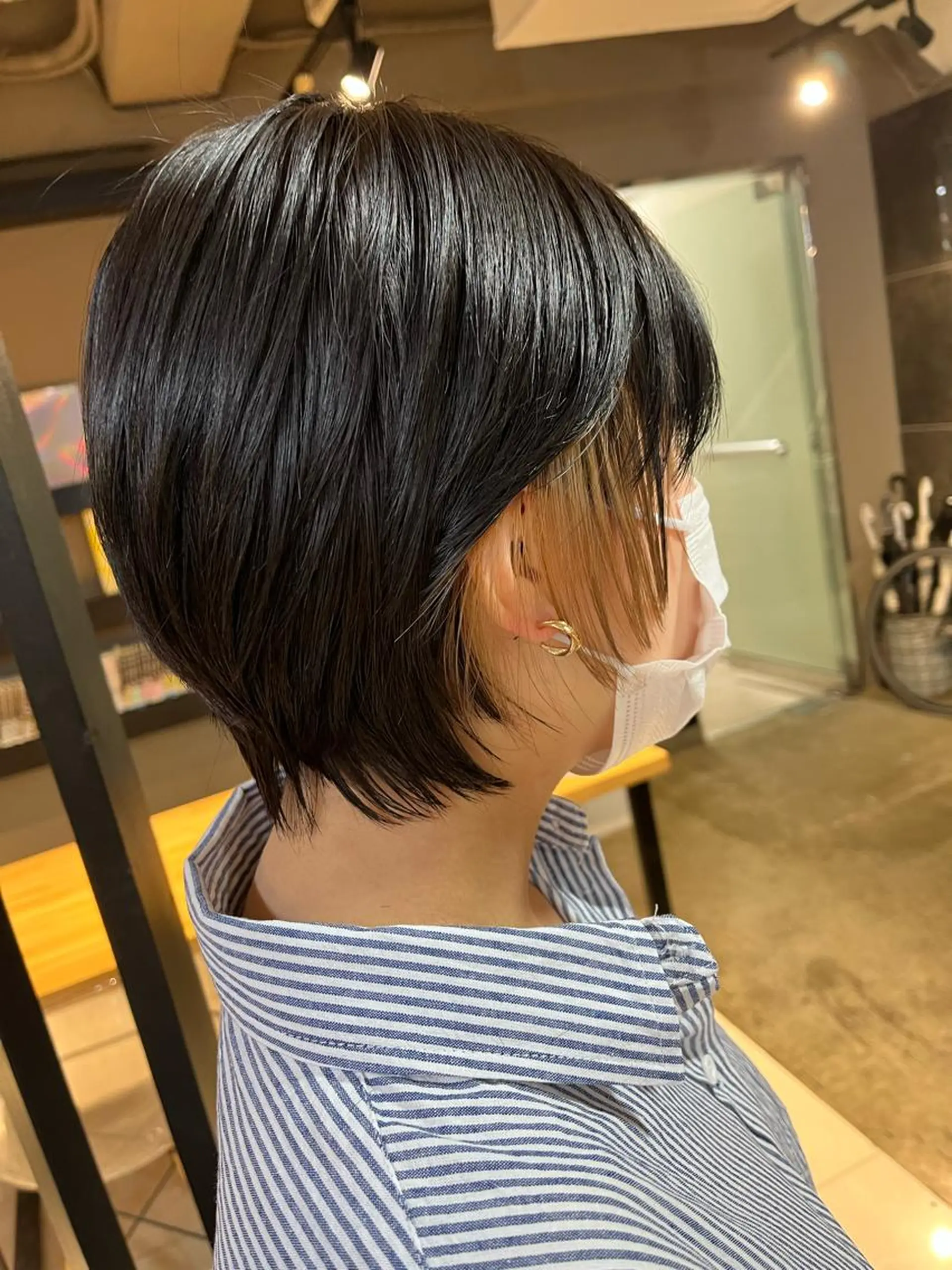 ショート カラー ヘアアレンジ キッズ ネイル マツエク・マツパ アイブロウ 透明感カラー🤎 ゆりのヘアスタイル