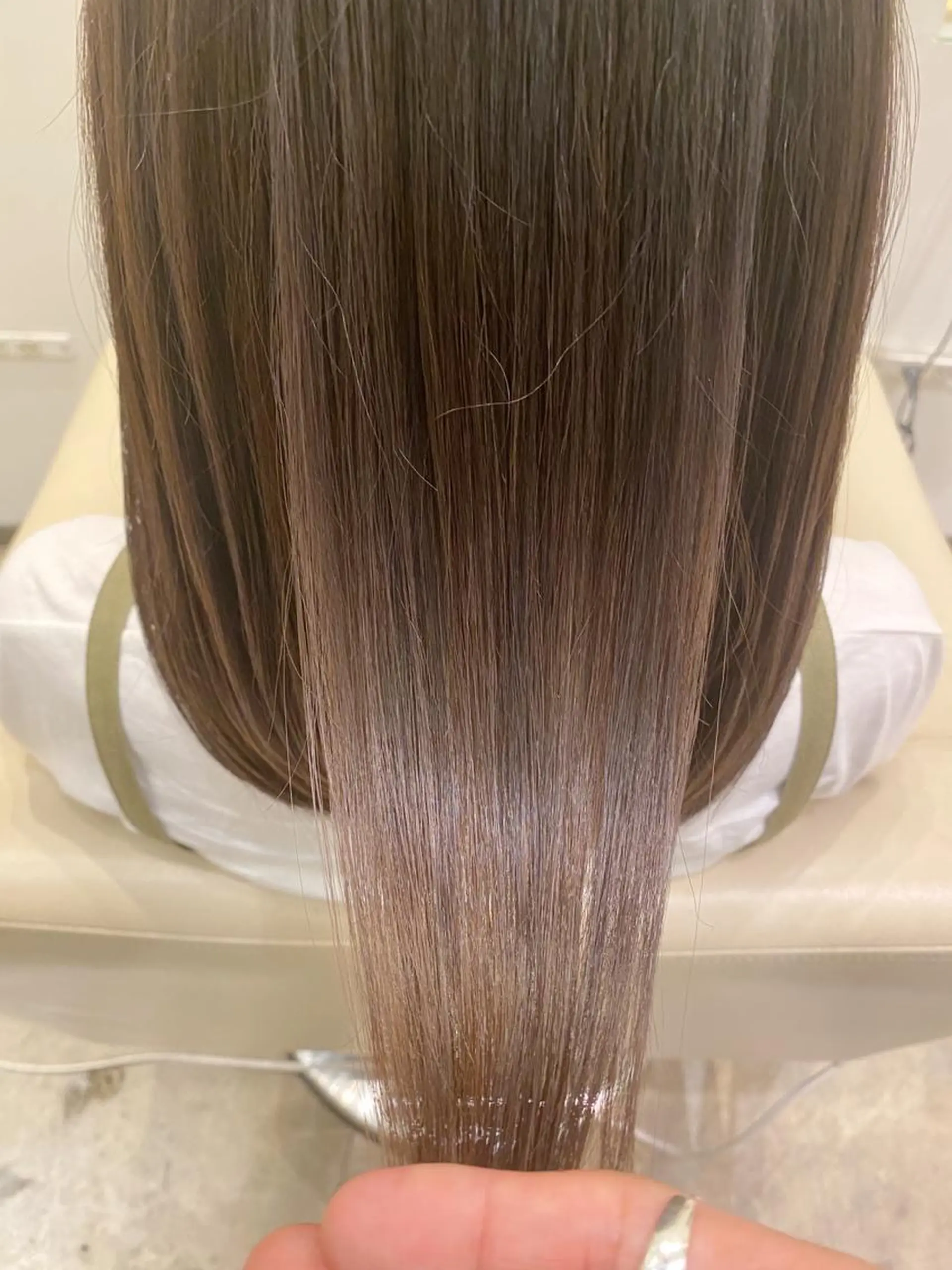 セミロング 縮毛矯正 トリートメント 入江 允のヘアスタイル