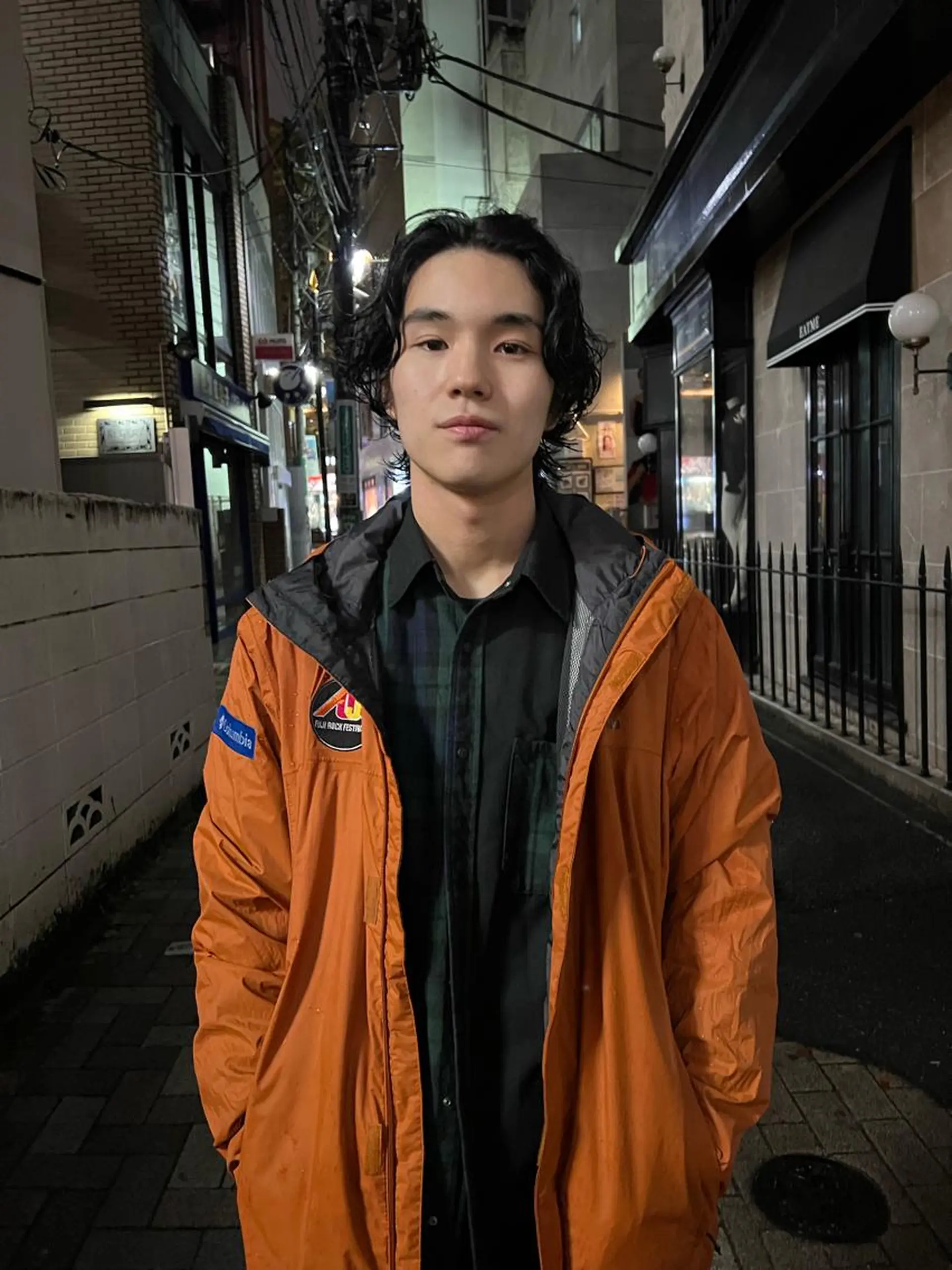 ミディアム パーマ メンズ カット パーマ メンズ専門ブリー チカラー⚡️リュウジのヘアスタイル