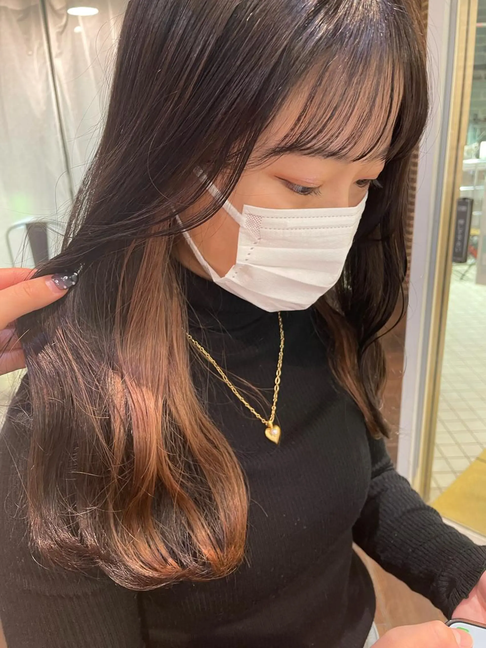 ミディアム ニュアンスネイル/ ボブ/まちゃこのヘアスタイル