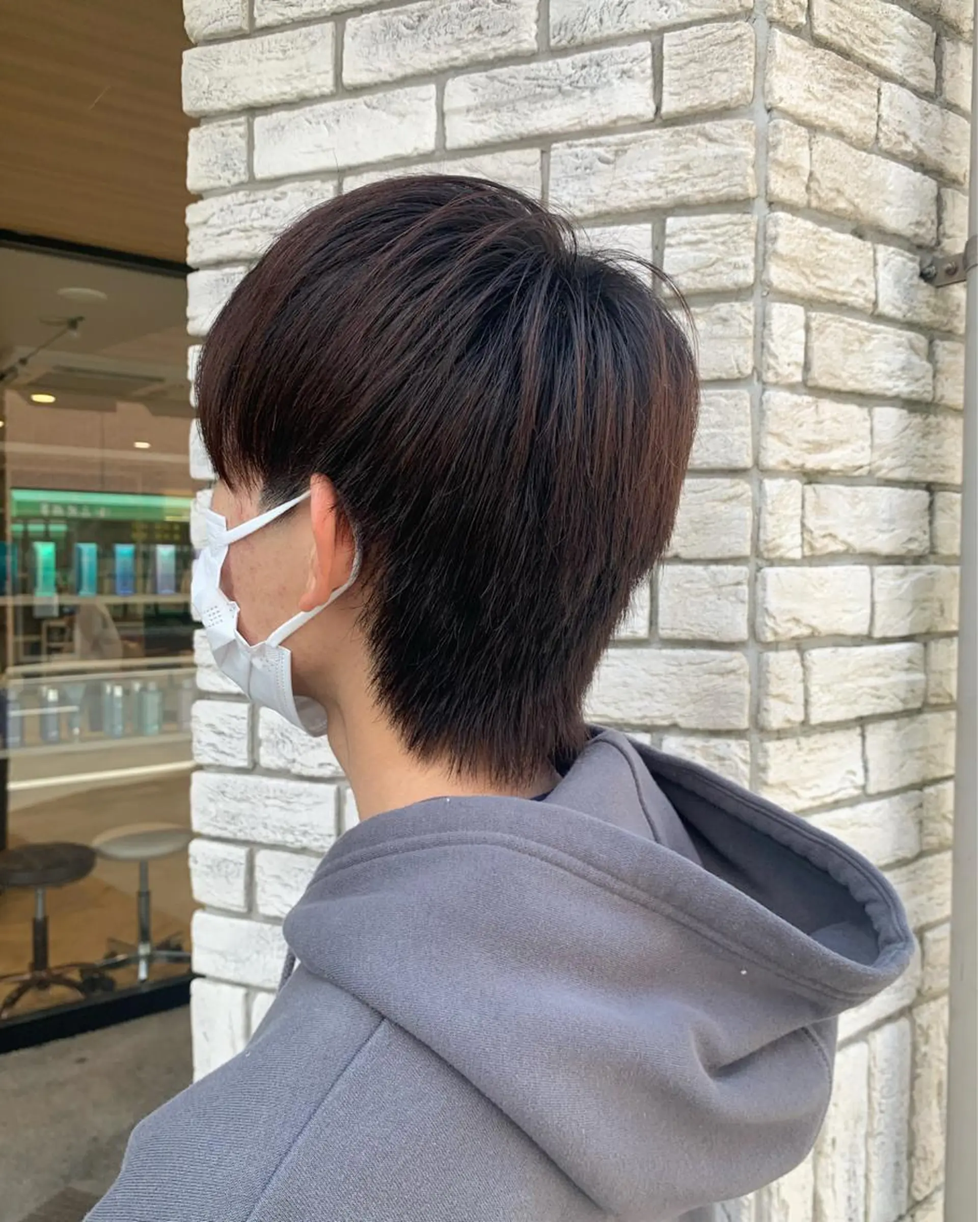 ショート メンズ メンズウルフカット 伸ばしかけ ウルフカット フェザー/ニュアンス パーマ/ryutoのヘアスタイル