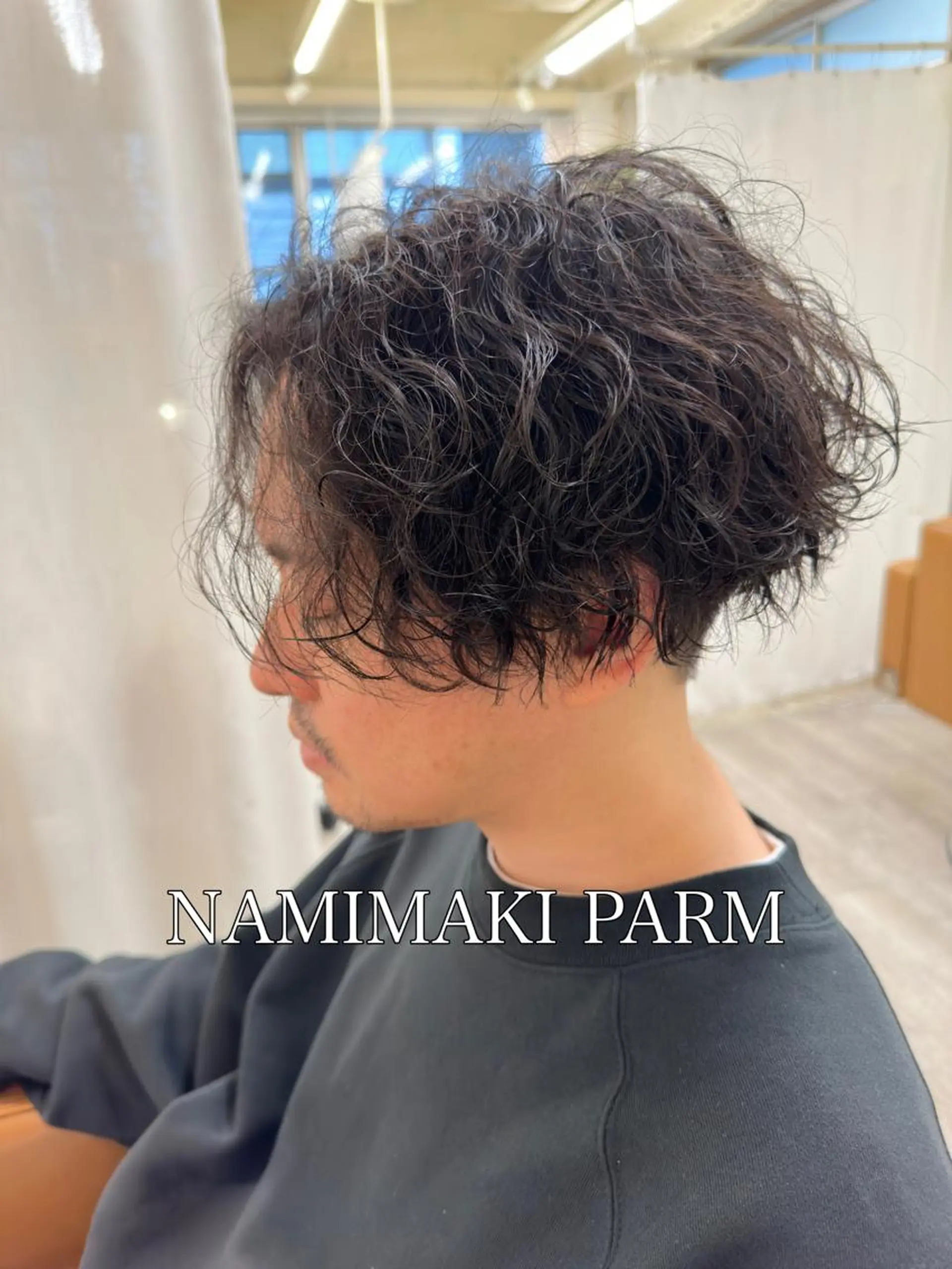 ミディアム パーマ メンズ カット パーマ トリートメント 【大宮】 メンズ専門吉川のヘアスタイル