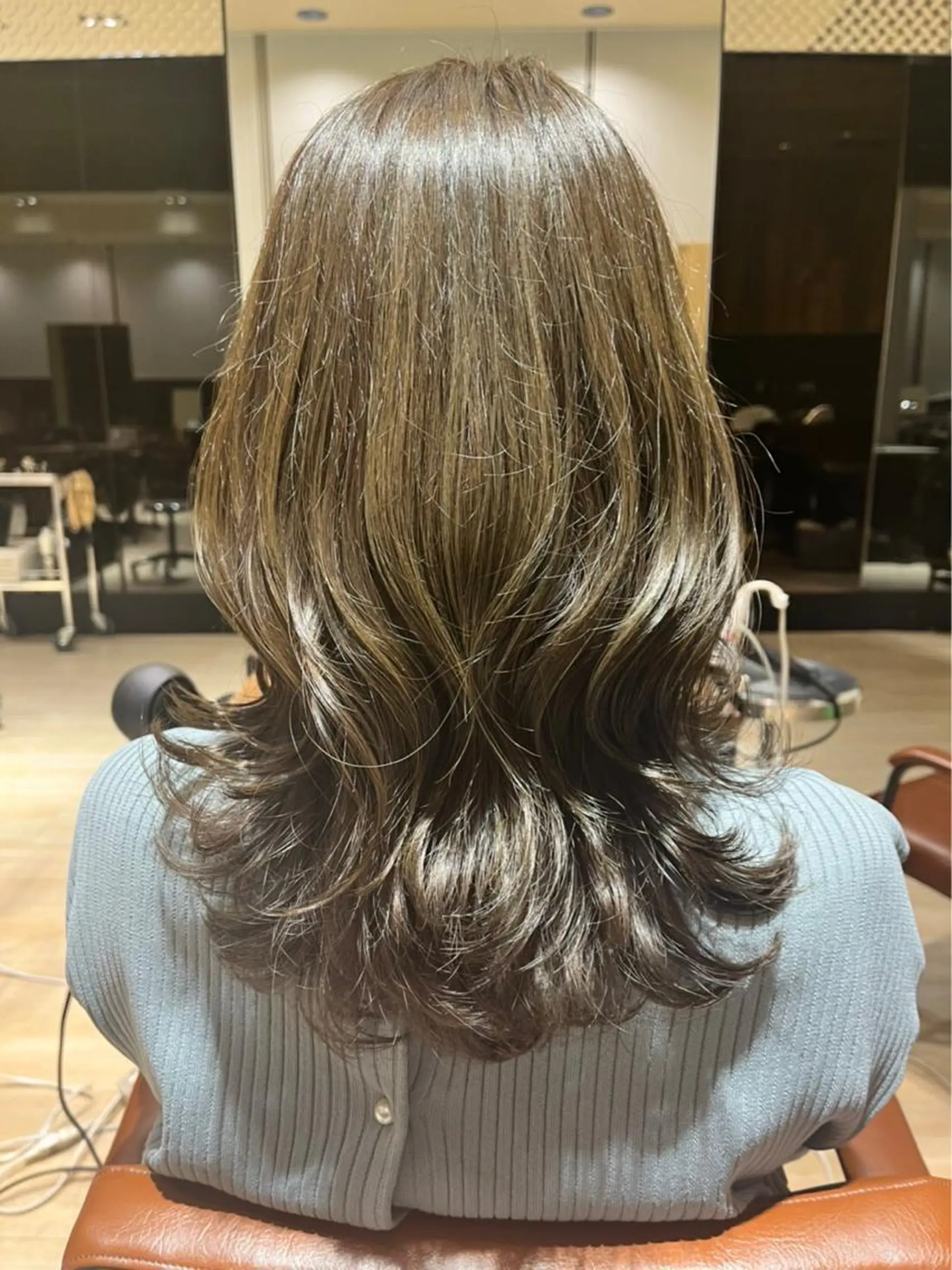 ミディアム カラー レイヤーカット顔周り /アレンジ伊藤彪真のヘアスタイル