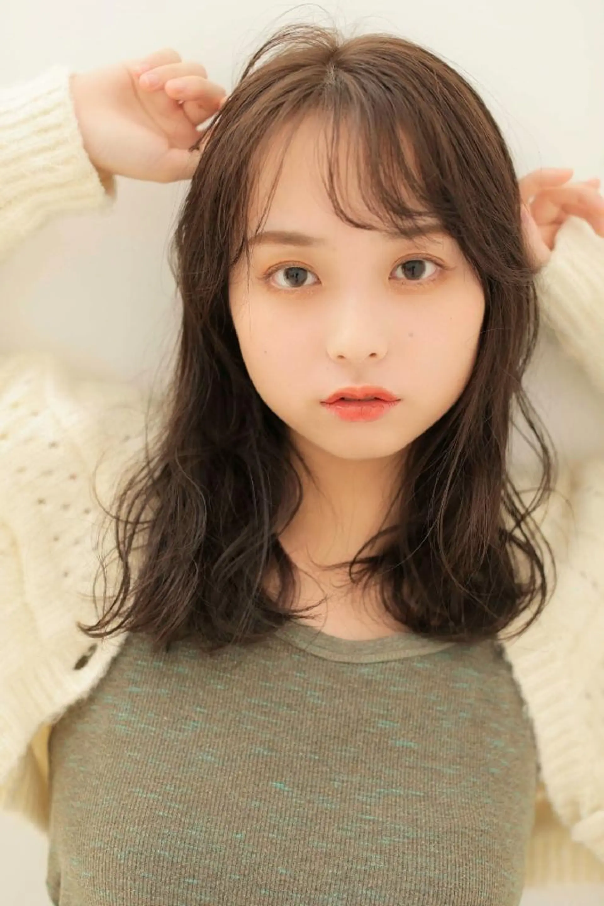 セミロング カット ヘアカラー トリートメント しもかわ かほのヘアスタイル