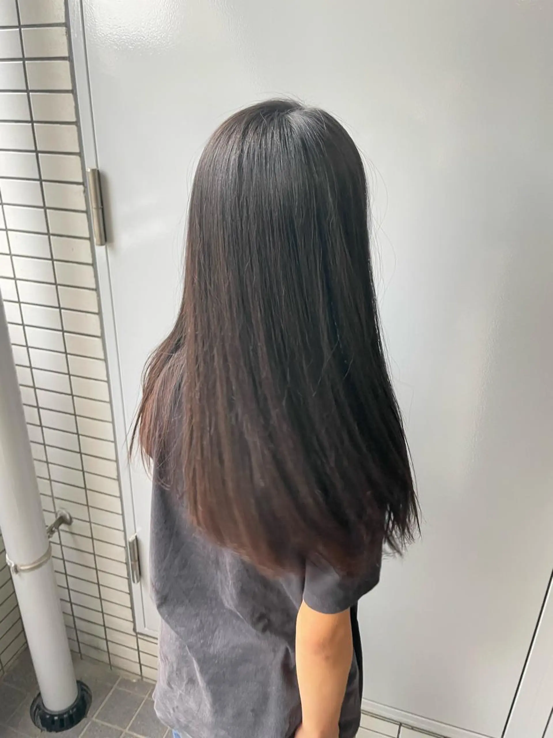 ロング 学生 縮毛矯正 あ あのヘアスタイル
