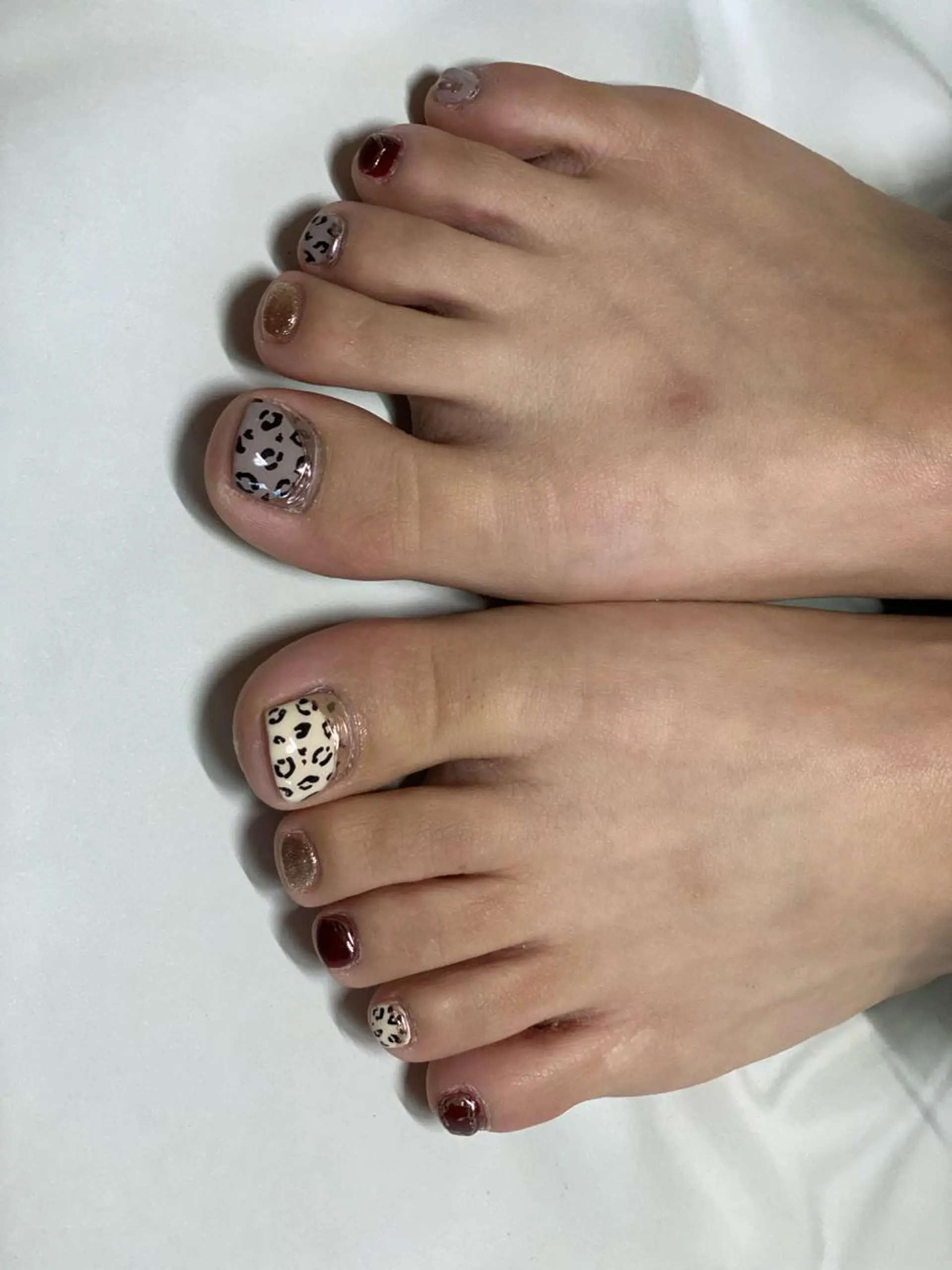 ネイル アニマル柄 フットネイル R.I所属・R.I みちのネイルデザイン